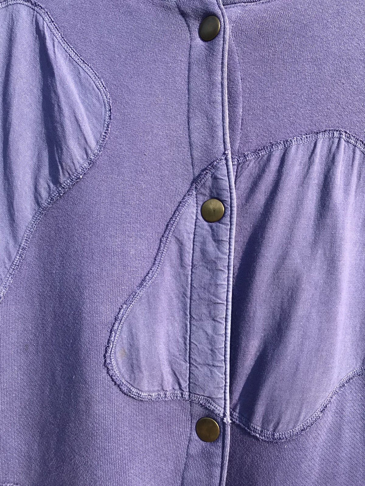 Issey Miyake × Vintage Vintage 80s Issey sport cow snap button sweatshirt Size US L / EU 52-54 / 3 - 4 Thumbnail