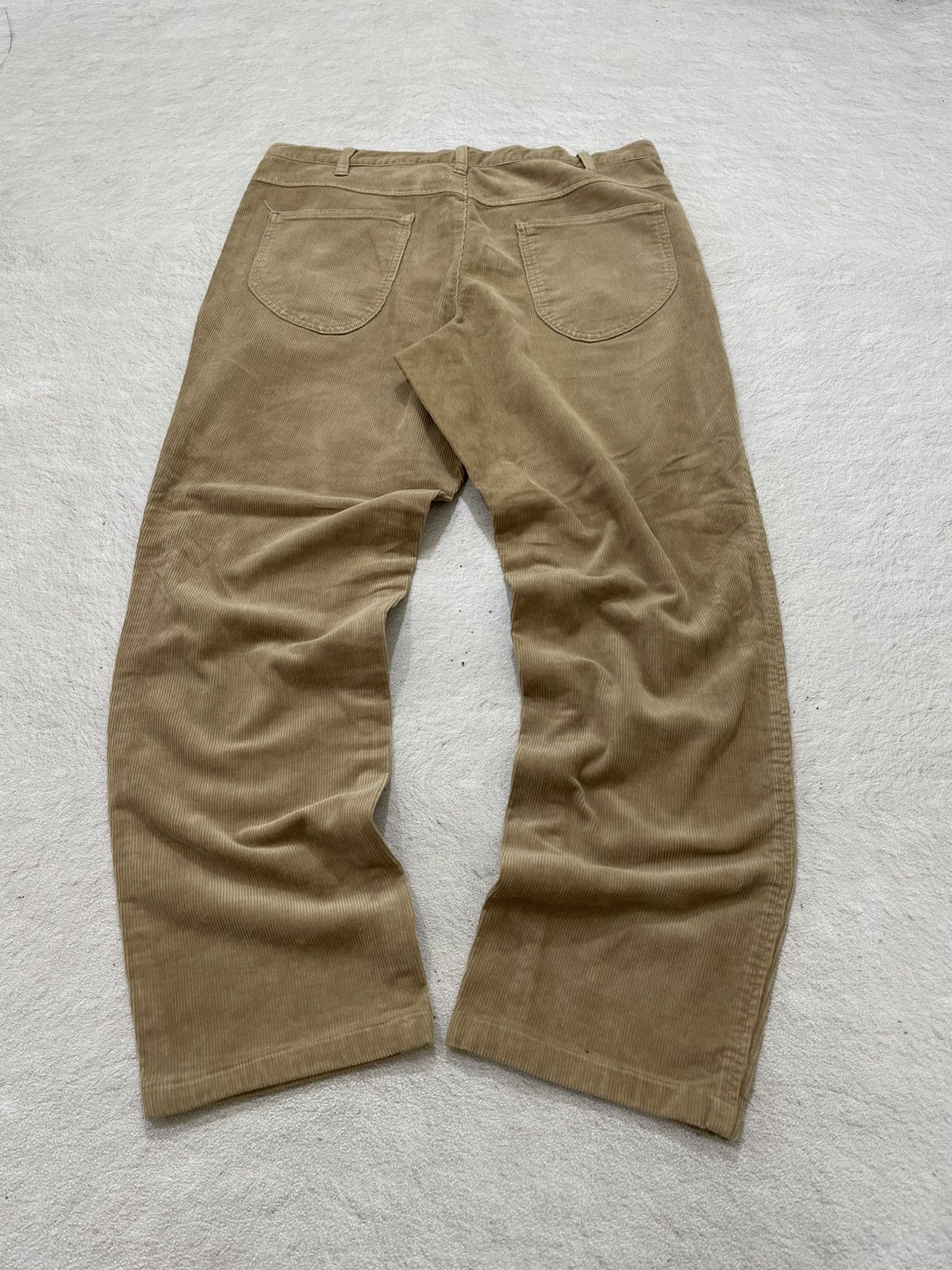 Japanese Brand 2000s Takeo Brown Corduroy Pants Wide Leg Y2K Japan Style Size US 33 - 8 Thumbnail