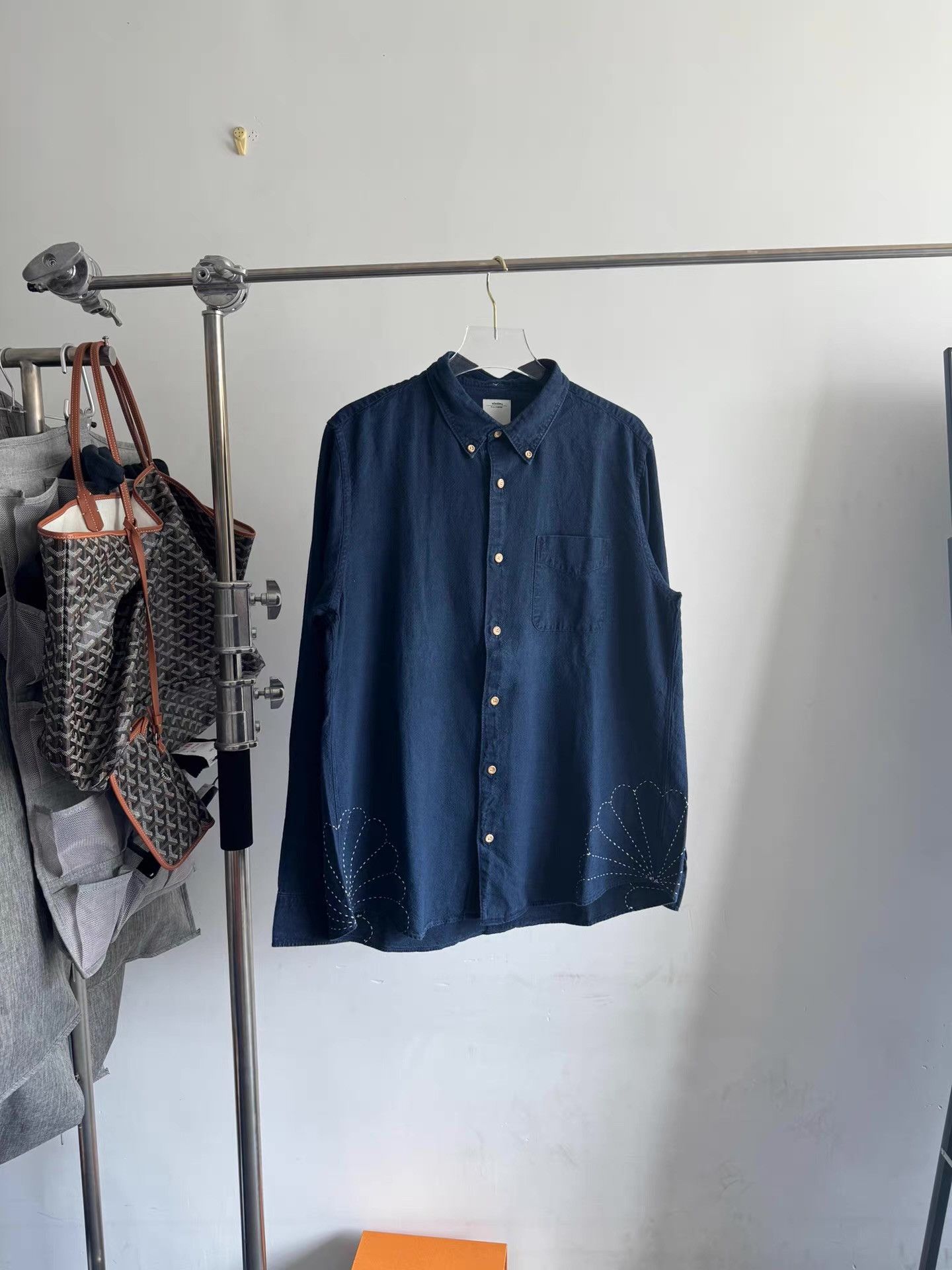 Visvim Visvim 16SS Spot Embroidered Boro Hand-dyed Shirt。 Q15 Size US L / EU 52-54 / 3 - 1 Thumbnail