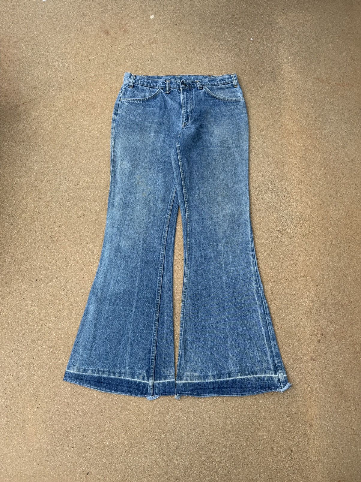 Vtg 70’s Levi’s 684 Orange Tab Bellbottom Flare Jeans 33x32