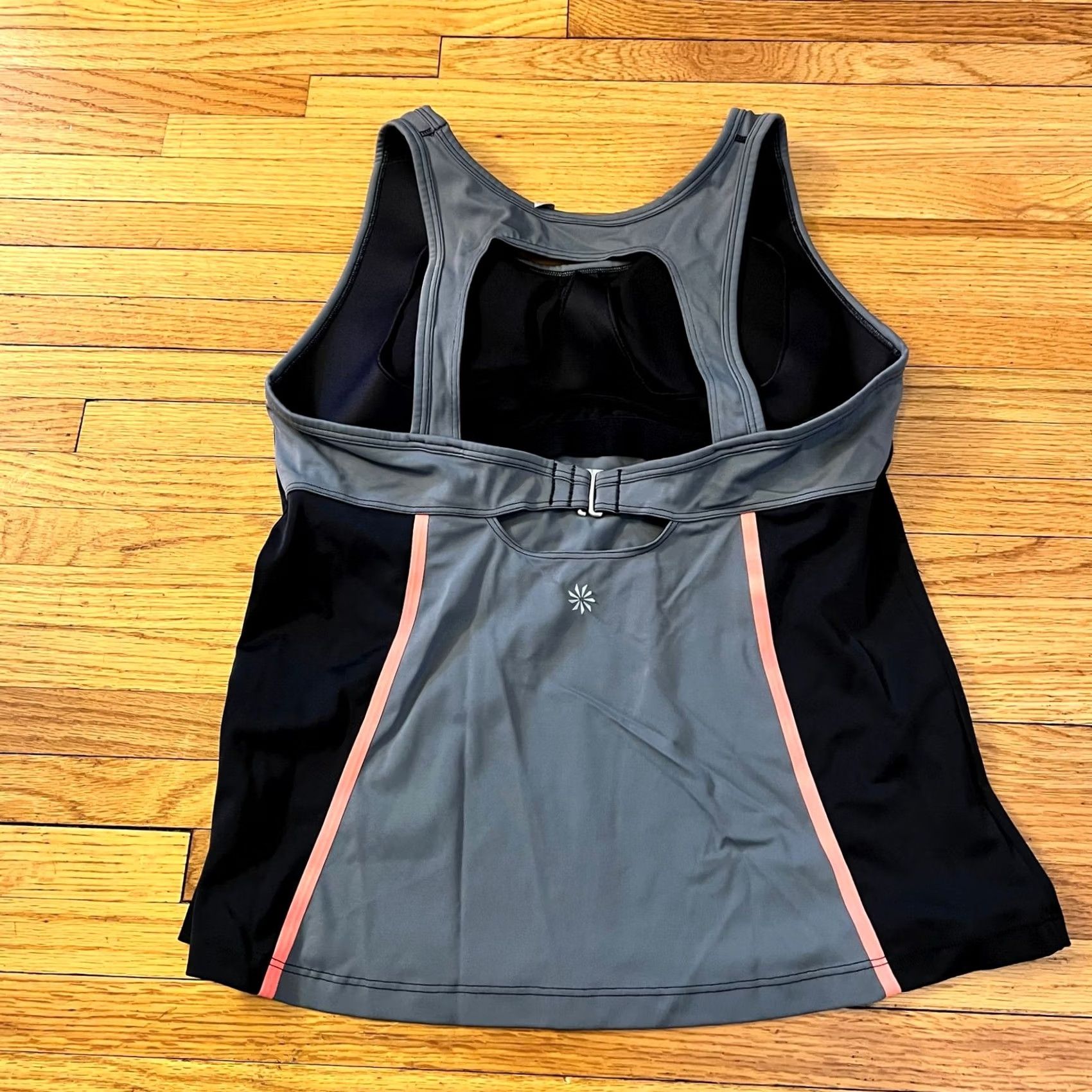 Athleta Athleta Tankini Top Welded Gray Black Womens L Swim Size L / US 10 / IT 46 - 2 Thumbnail