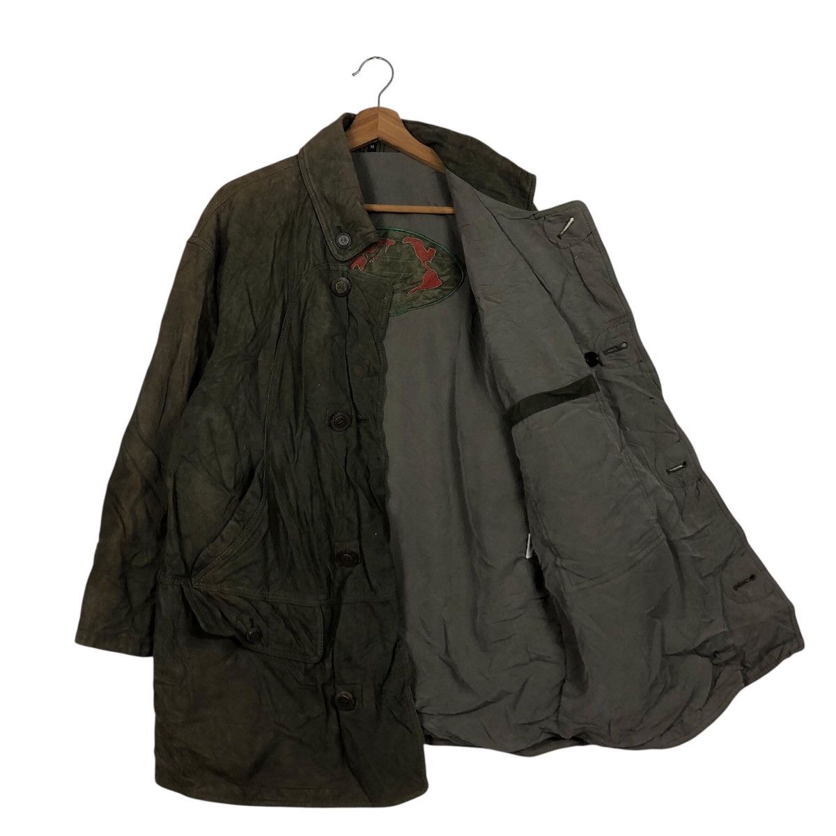 Japanese Brand 📌Vintage Work Leather Jacket Unbranded Issey Miyake Size US M / EU 48-50 / 2 - 12 Thumbnail