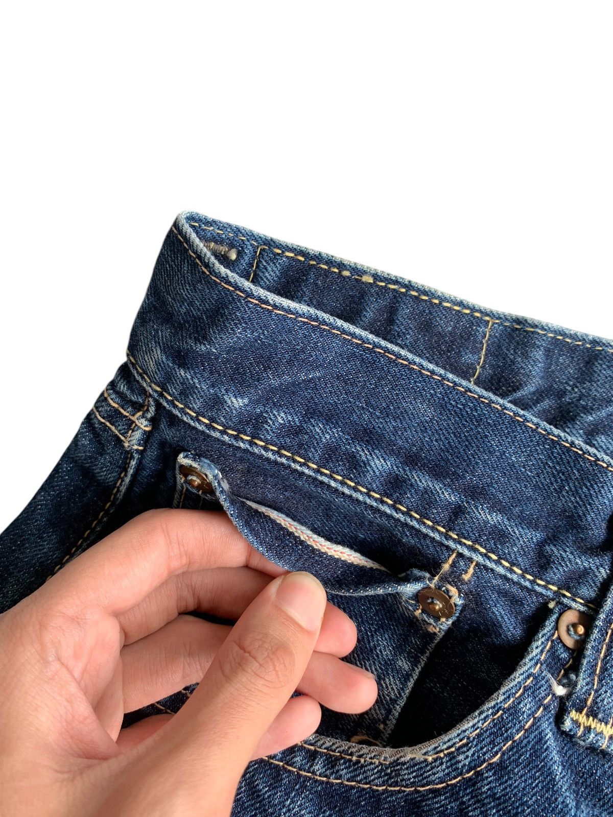 If Six Was Nine × Japanese Brand Unknown Japanese Brand Button fly Mudwash Selvedge Denim Size US 28 / EU 44 - 7 Thumbnail