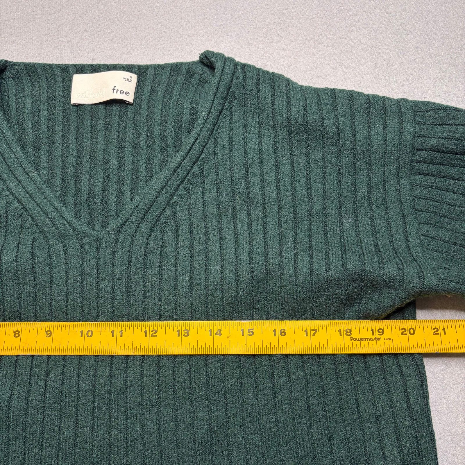 Vintage Wilfred Free 100% Merino Wool Ribbed Sweater Women M Knit Size M / US 6-8 / IT 42-44 - 4 Thumbnail