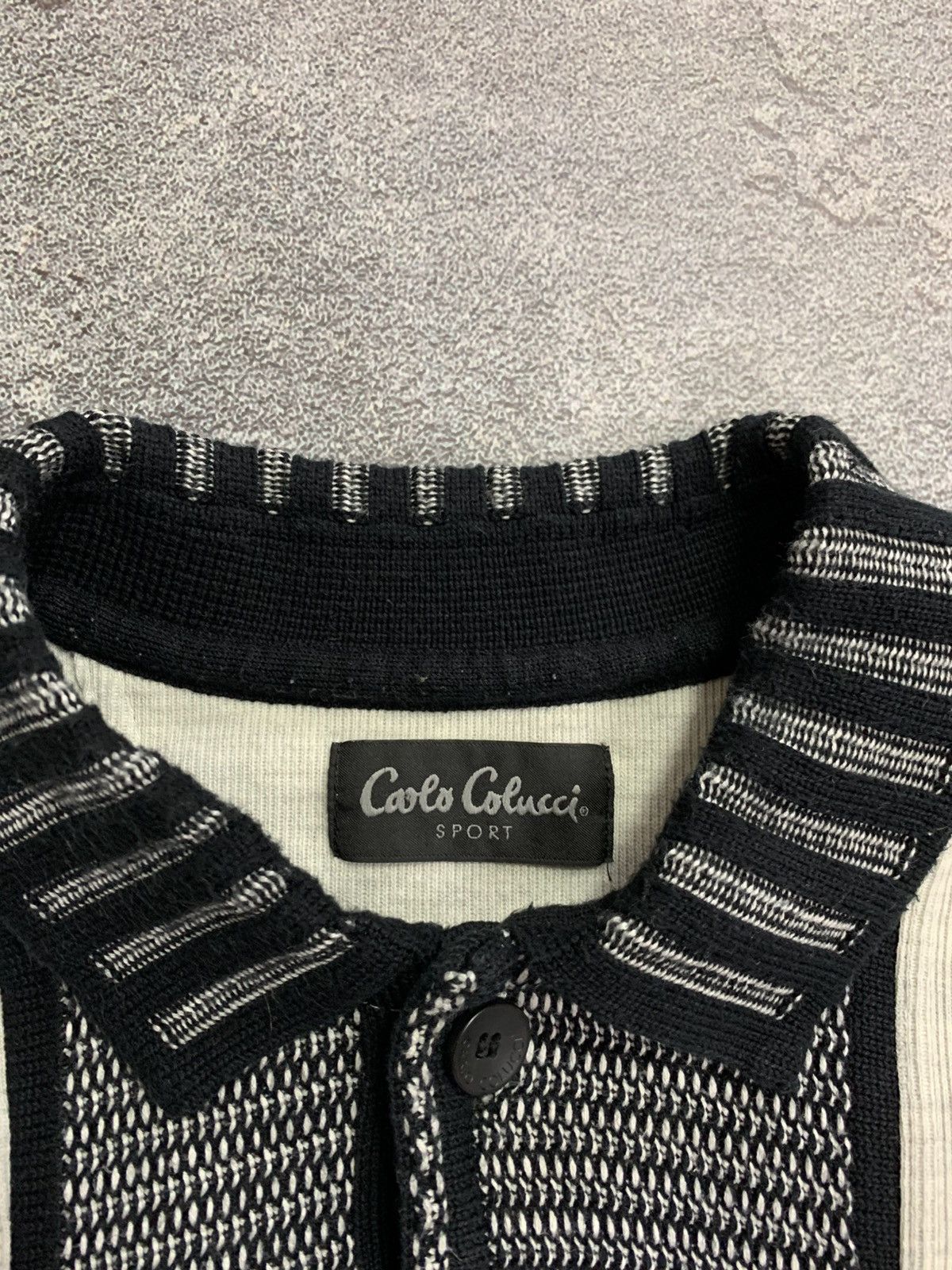 Carlo Colucci × Vintage Vintage Carlo Calucci Sport Men’s Knit Sweater XL size Size US XL / EU 56 / 4 - 5 Thumbnail