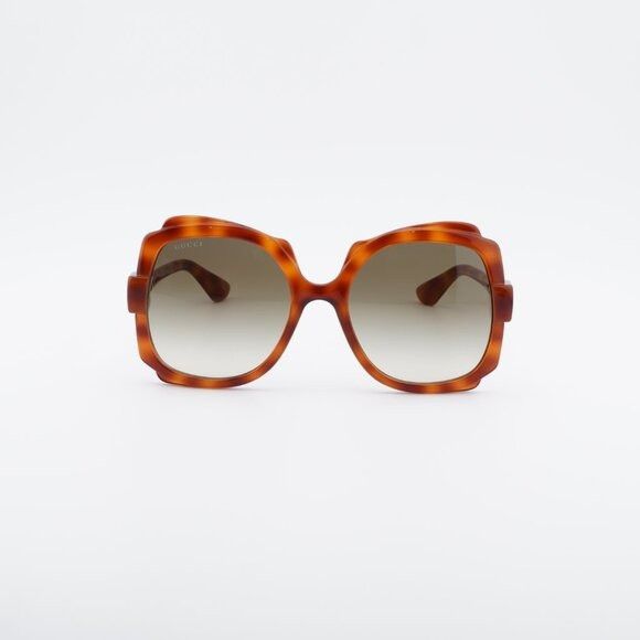 Gucci Gucci GG1431S 002 Sunglasses Havana Square Frame, Brown Size ONE SIZE - 3 Thumbnail