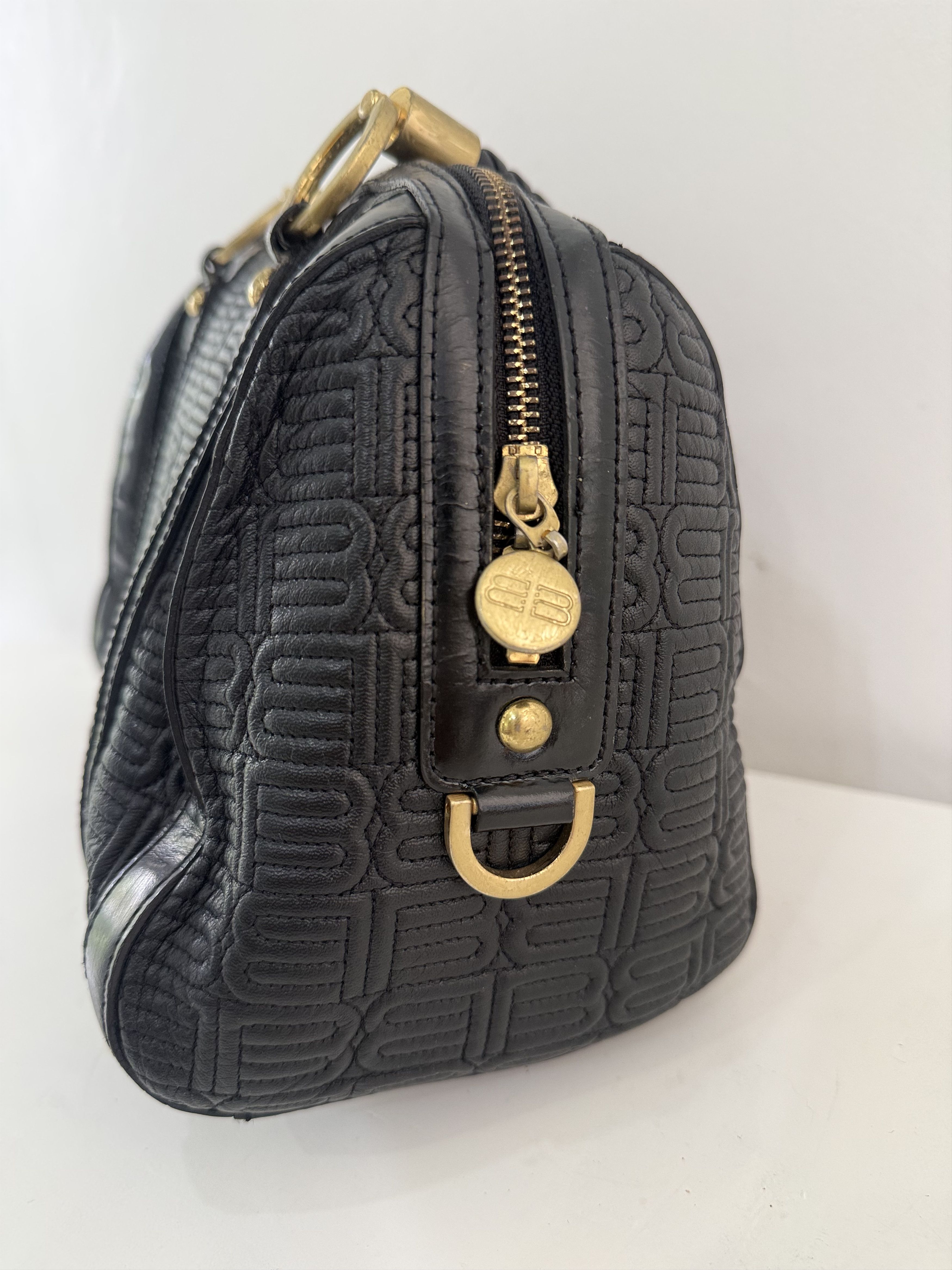 Balenciaga Balenciaga - Vintage Mini Leather Quilted Boston Bag Size ONE SIZE - 11 Thumbnail