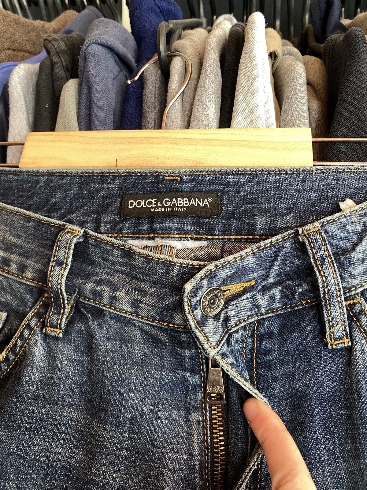 Dolce & Gabbana VINTAGE DOLCE & GABBANA DISTRESSED JEANS Y2k Size US 32 / EU 48 - 3 Thumbnail