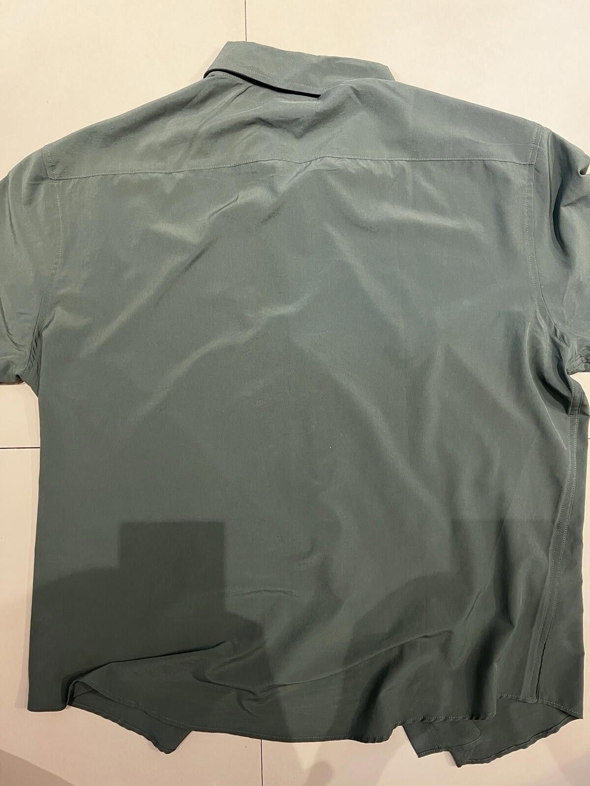 Other Jachs New York Men's Shirt Button Up Short Sleeve Green XXL Size US XL / EU 56 / 4 - 3 Thumbnail