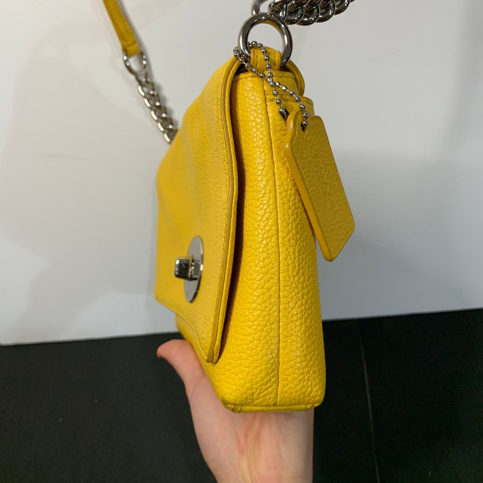 Coach Coach Crosstown Crossbody Bag. With Chain Detail & Turnlock Size ONE SIZE - 7 Thumbnail
