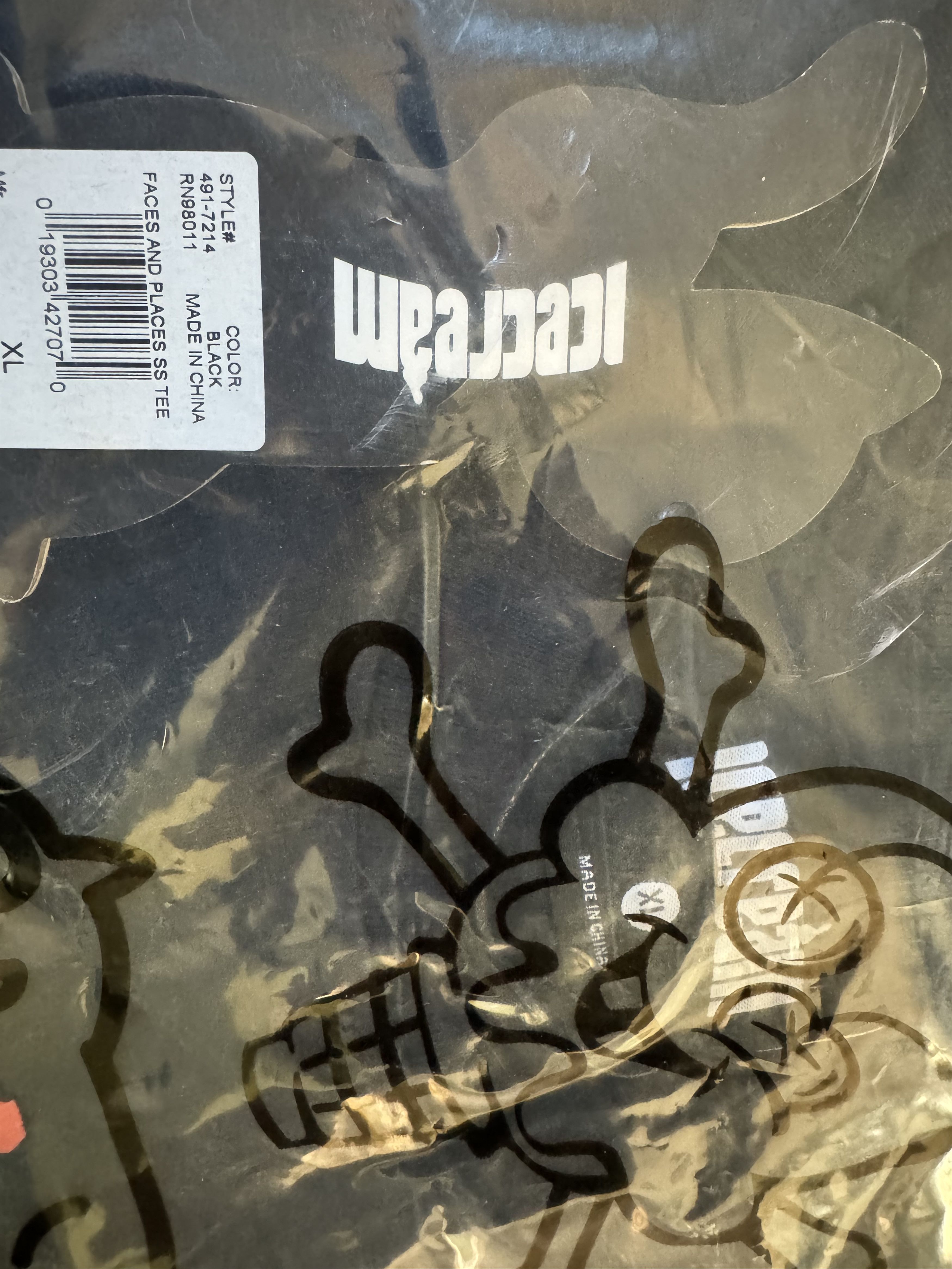 Icecream Ice Cream Faces and Places SS Tee “Black” Size US XL / EU 56 / 4 - 5 Thumbnail