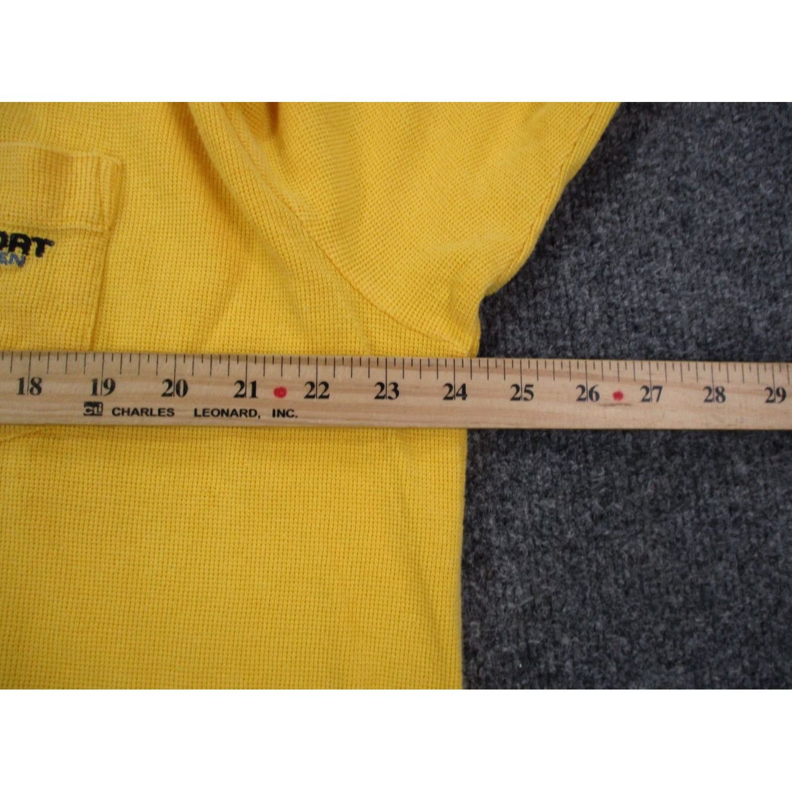 Vintage Vintage Polo Ralph Lauren Shirt Polo Mens XL Yellow Cotton Knit Logo 90s USA Classic Stretch Polo Sport Colar Spread Button Casual Size US XL / EU 56 / 4 - 5 Thumbnail