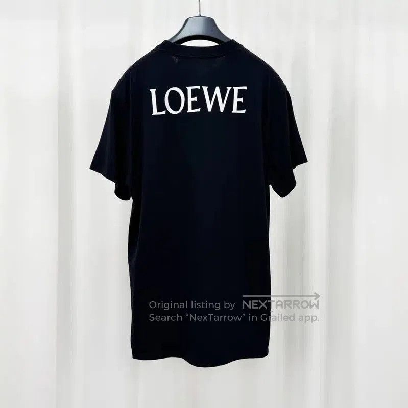 Loewe Loewe Black Summer Logo T-Shirt for Women . Size XS / US 0-2 / IT 36-38 - 2 Thumbnail