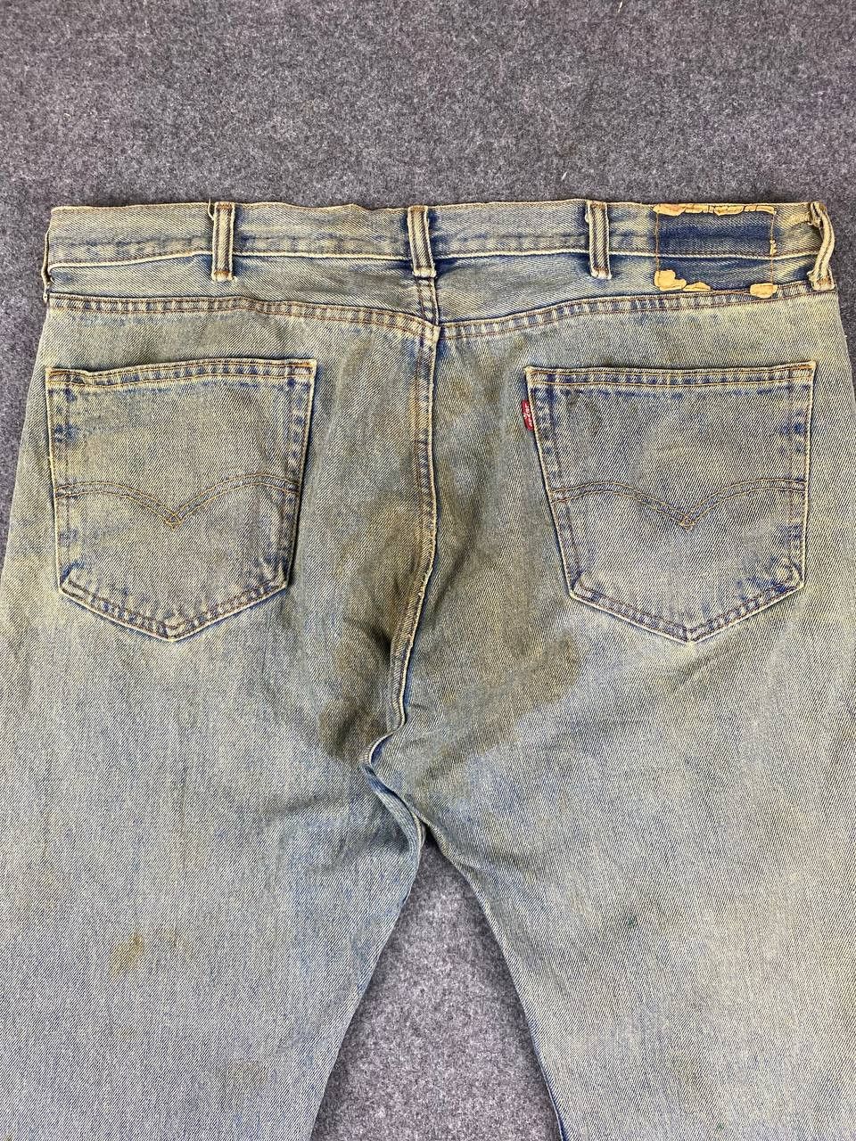 Levi's levis 505 regular fit stained denim Size US 43 - 3 Thumbnail