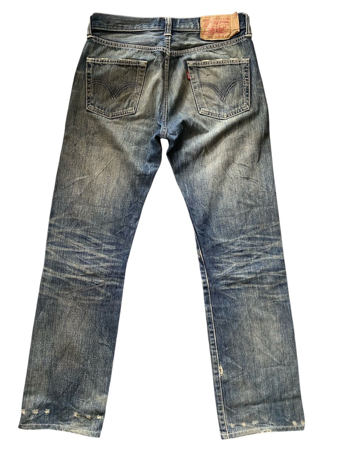 Levi's Levi's 501 Original Distressed Denim Jeans - Japan Release Size US 30 / EU 46 - 4 Thumbnail