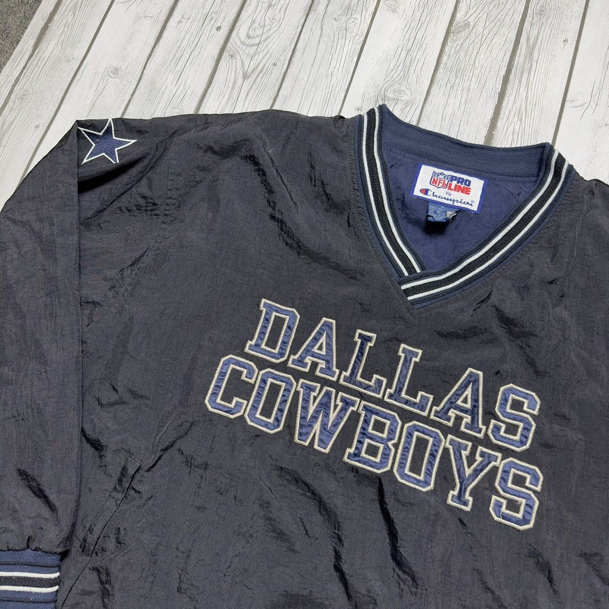 Champion × NFL × Vintage Vintage Dallas Cowboys windbreaker Size US XL / EU 56 / 4 - 4 Thumbnail