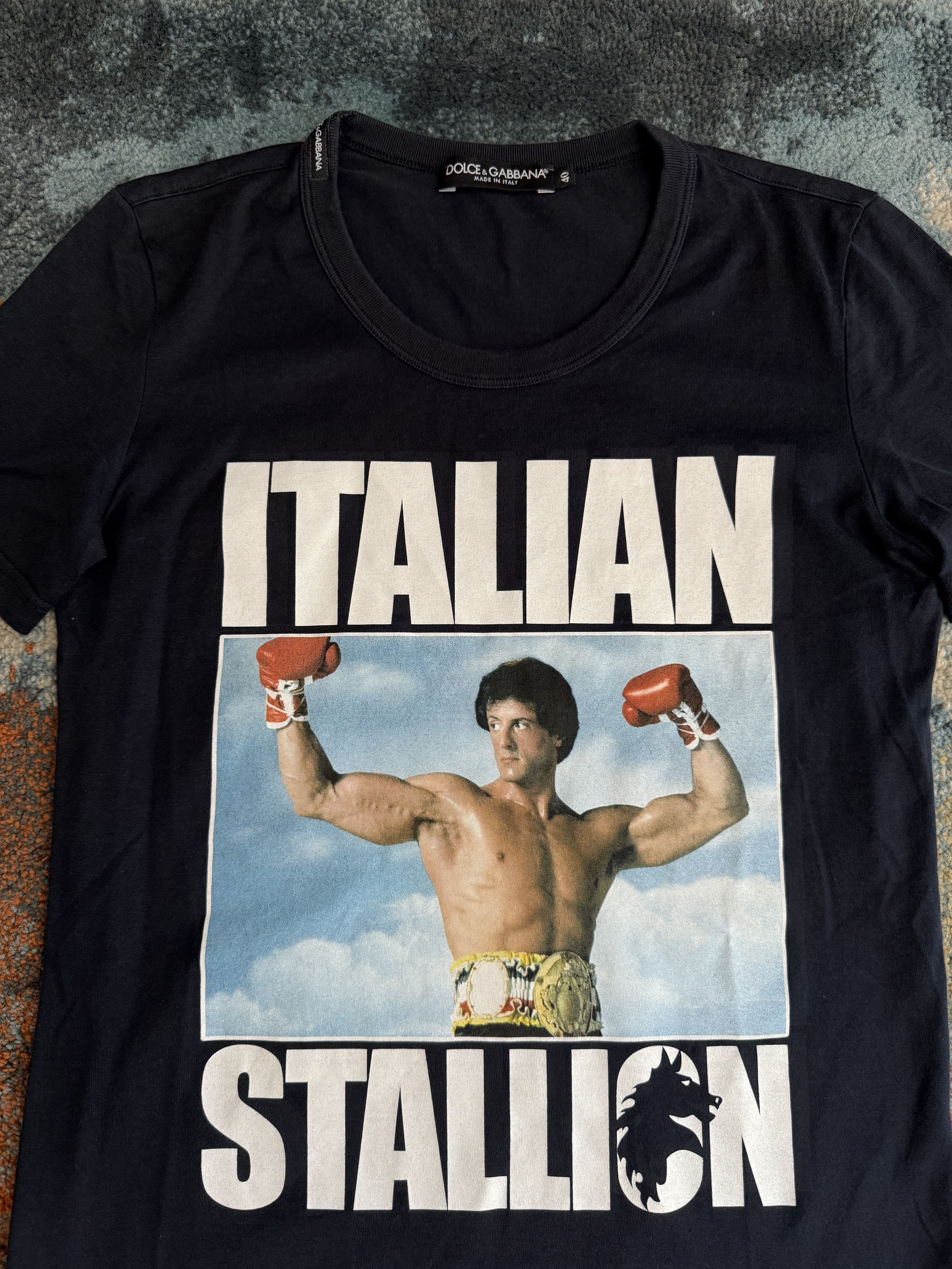 Dolce & Gabbana Dolce Gabbana Y2K Rocky Balboa T Shirt Size S / US 4 / IT 40 - 2 Thumbnail