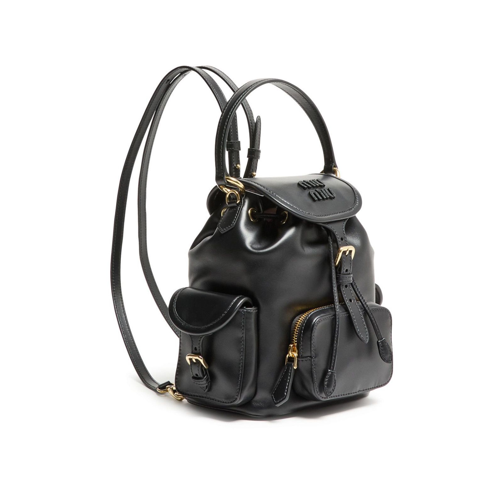 Miu Miu MIU MIU Black Leather Backpack New & Authentic Size ONE SIZE - 2 Thumbnail