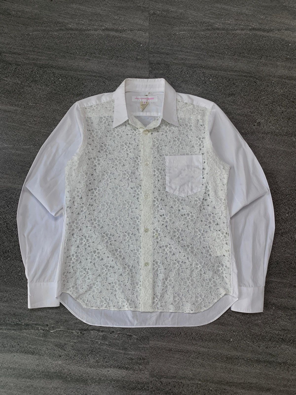 Comme des Garcons SHIRT Flowery Brocade Patchwork Shirt Size US S / EU 44-46 / 1 - 2 Thumbnail
