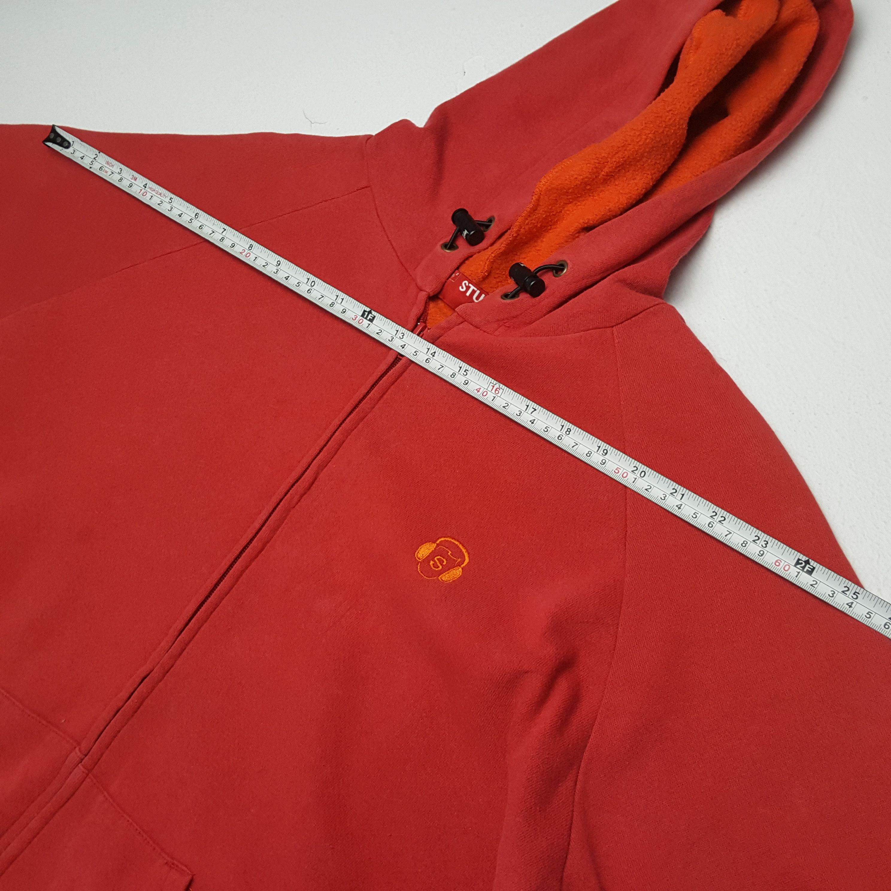 Stussy × Vintage STUSSY Streetwear Custom Art Logo Style Zipper Hoodies Size US XL / EU 56 / 4 - 5 Thumbnail