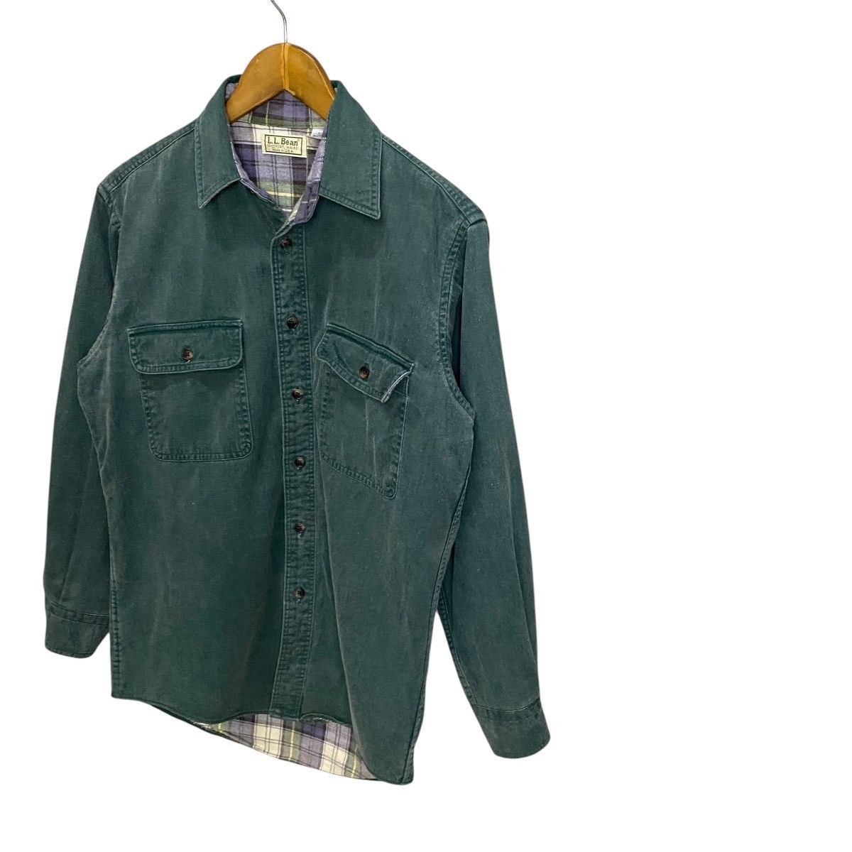 L.L. Bean LL Bean Green Flannel shirt Size US S / EU 44-46 / 1 - 3 Thumbnail