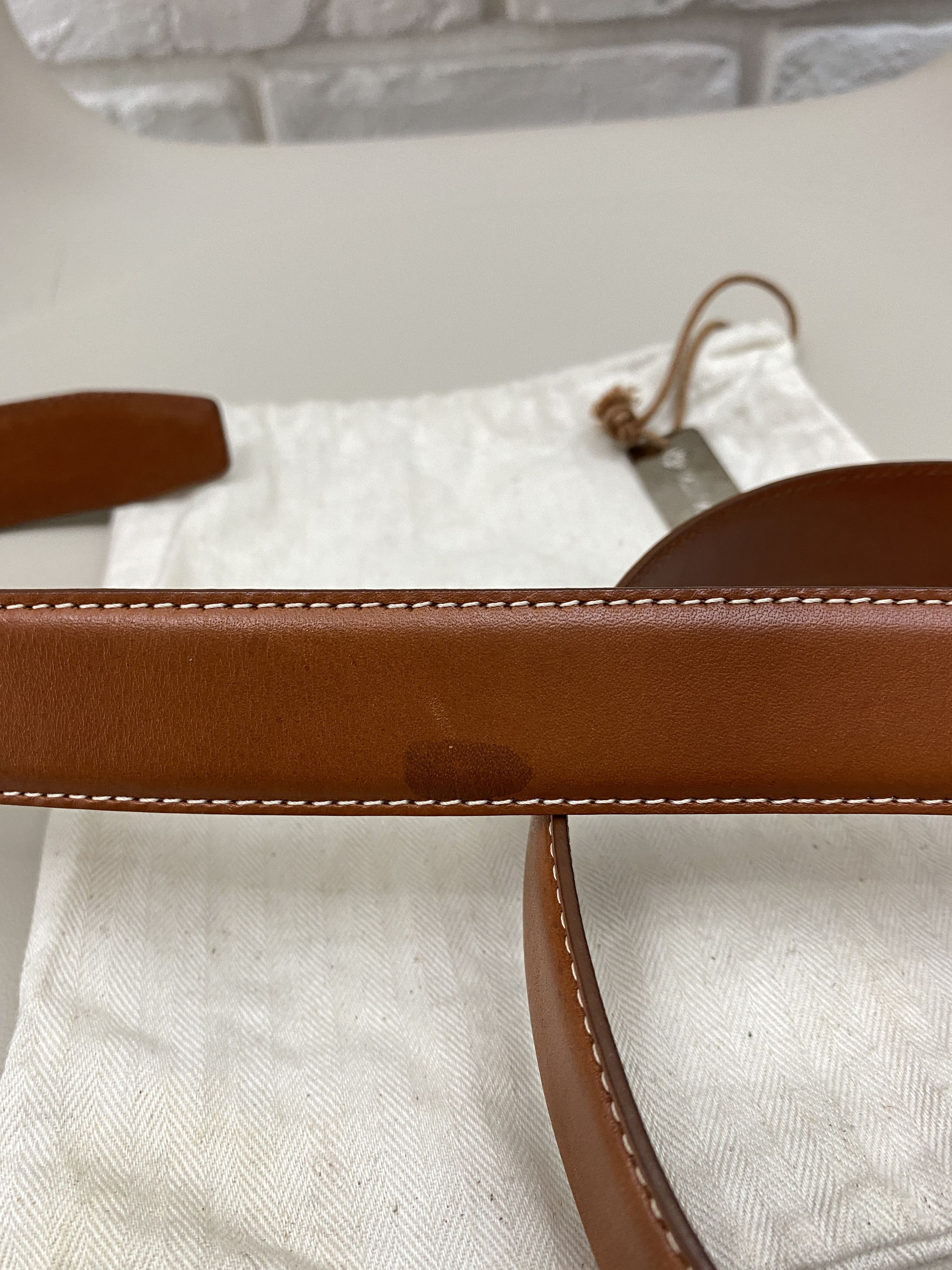Leather LORO PIANA Alsavel Classic Leather Belt Brown Size 80/32 Size ONE SIZE - 8 Thumbnail