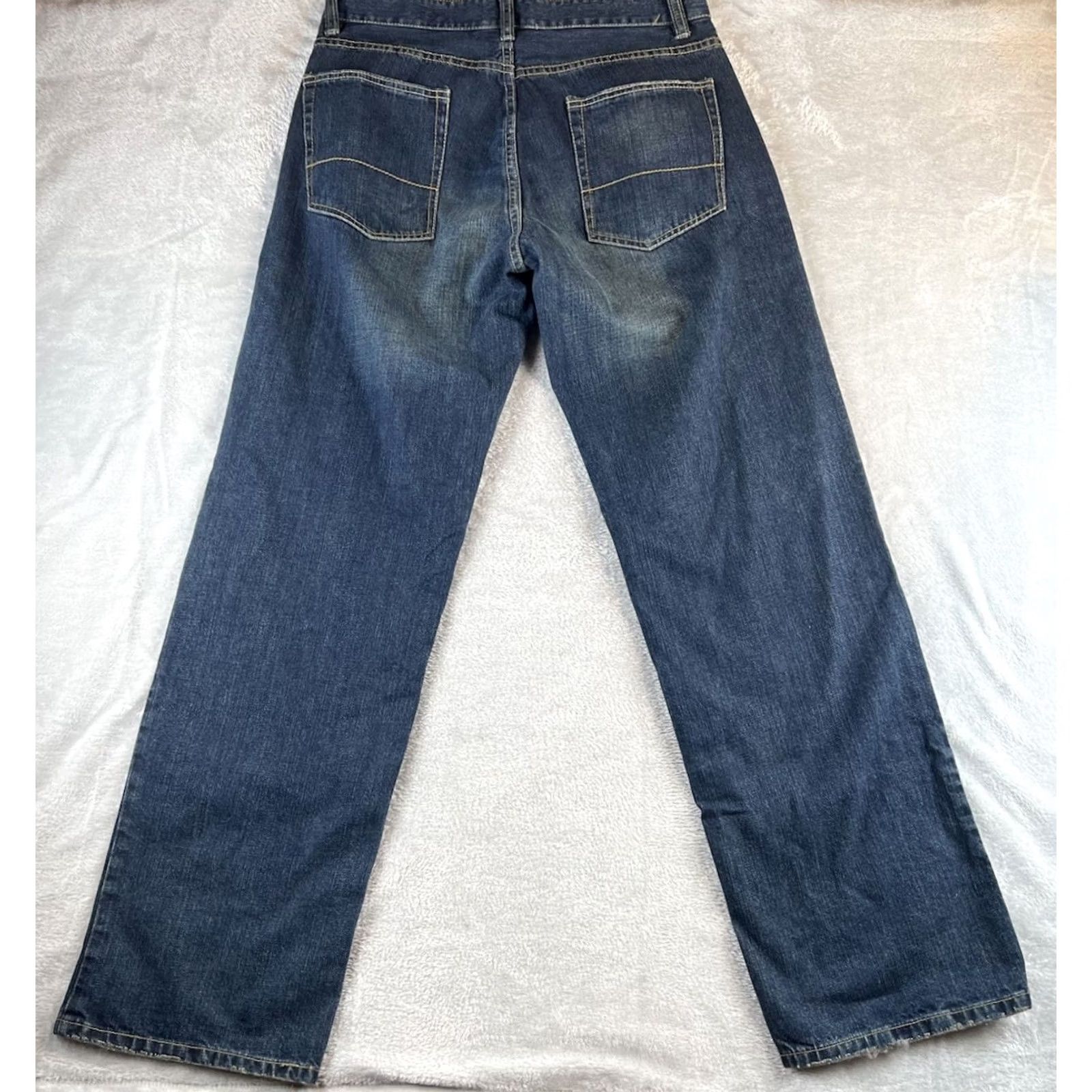 CO Iron Clothing Co Jeans Mens 33x34 Blue Mid Rise Straight Loose Jeans Mens 33 34 Pockets Comfort Men Blue Straight 90s? Size US 33 - 2 Thumbnail