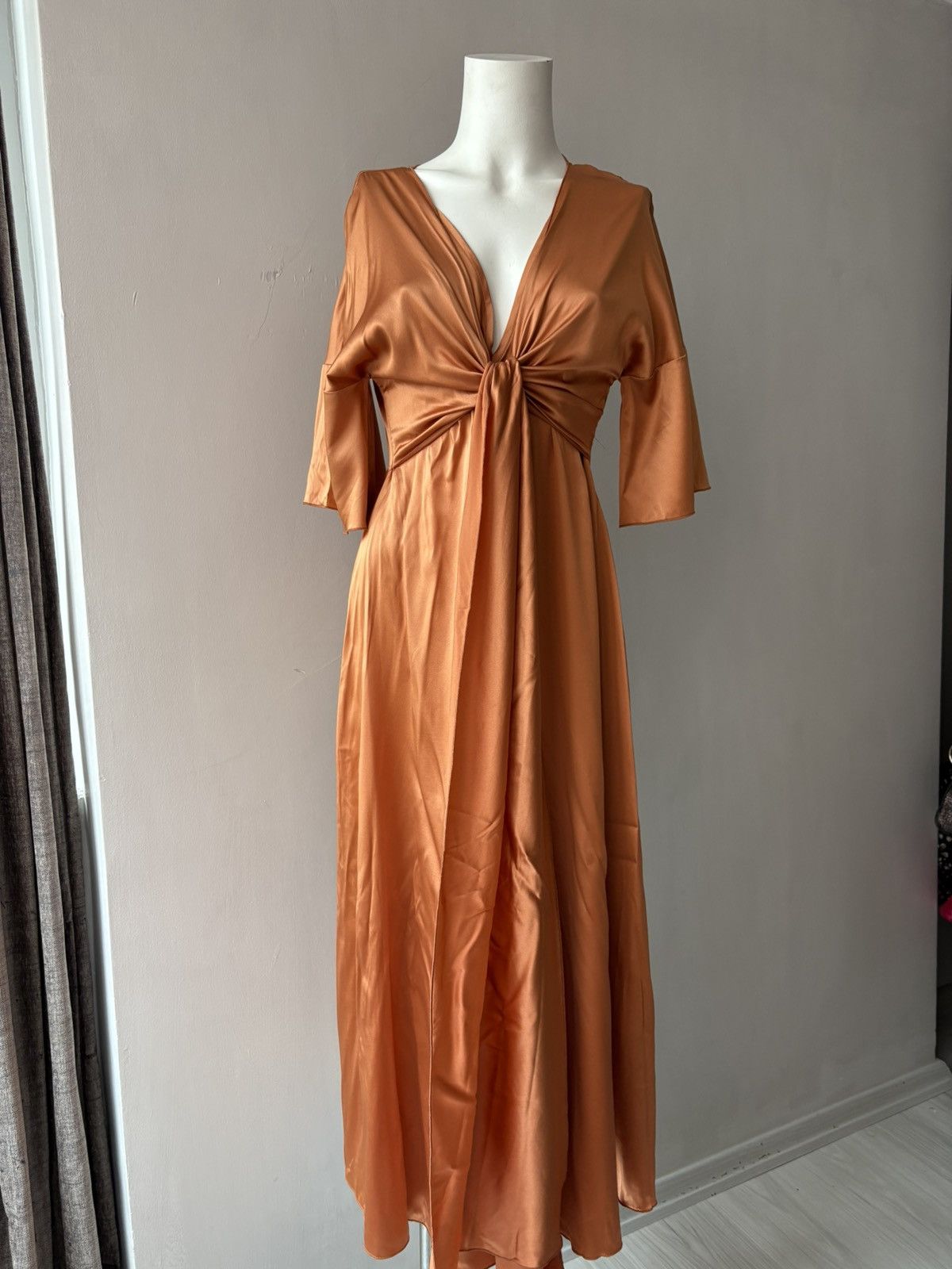 Vintage Italian mr.mrs.shirt silk dress Size L / US 10 / IT 46 - 13 Thumbnail