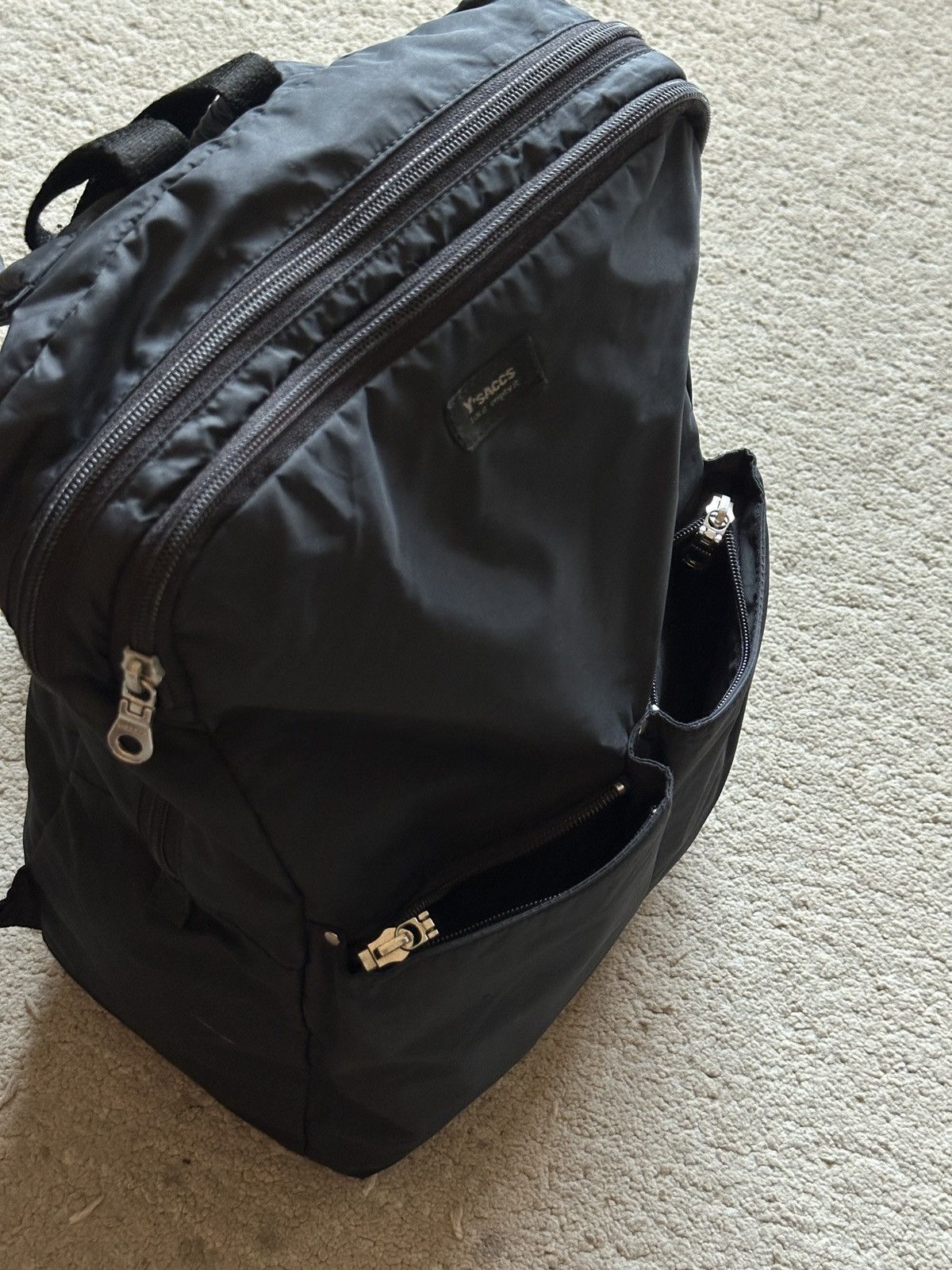 Yohji Yamamoto 2000s Yohji Yamamoto Y’saccs Nylon Backpack Size ONE SIZE - 8 Thumbnail