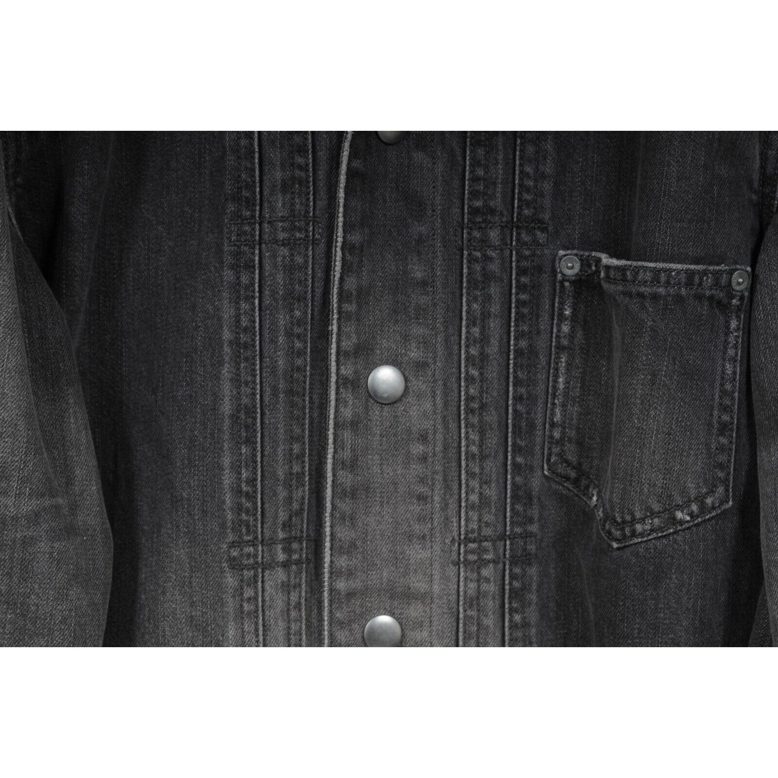 Allsaints Gambola Denim Jacket Distressed Gray Size US L / EU 52-54 / 3 - 3 Thumbnail