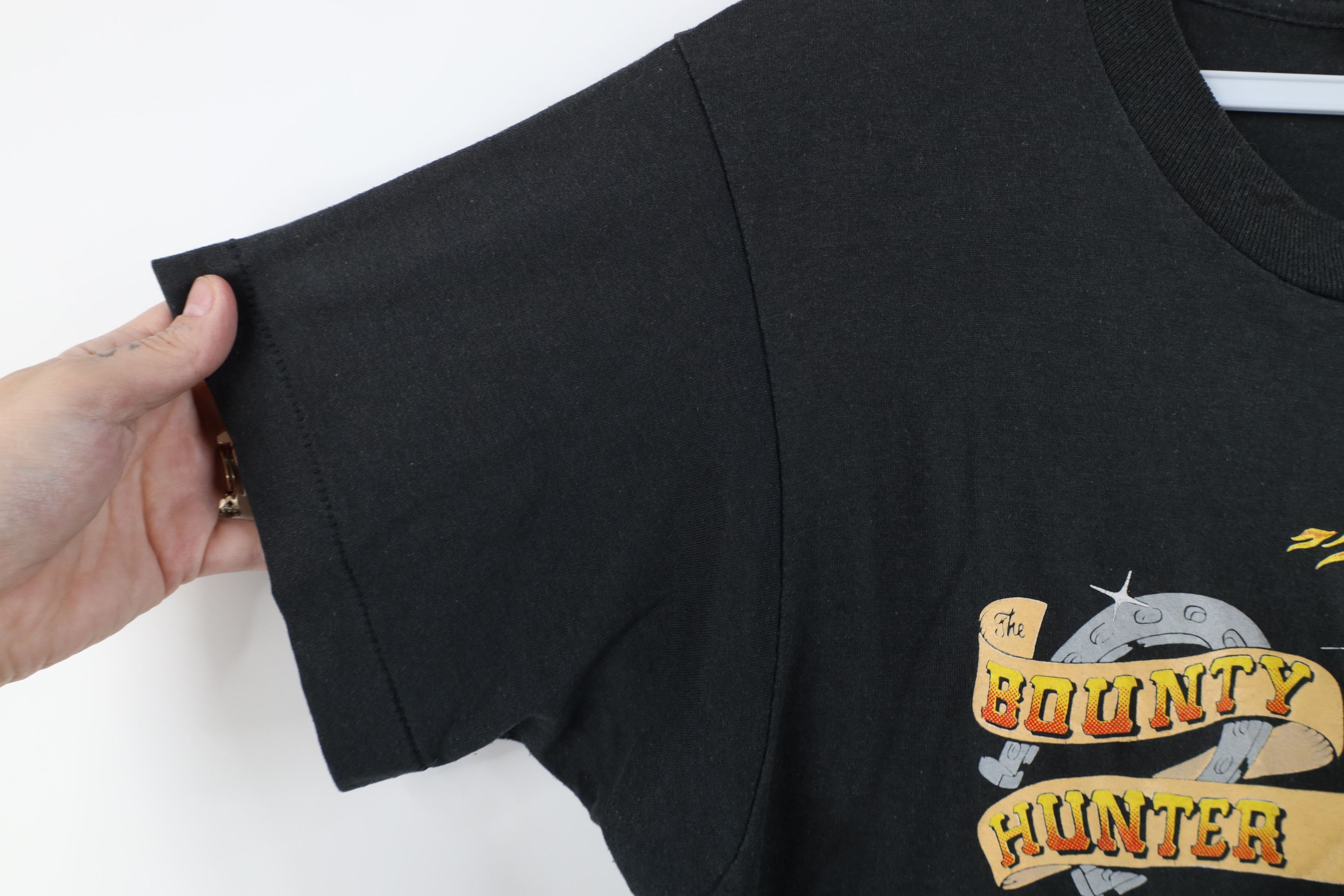 Vintage Vintage 80s The Bounty Hunter Truck Driver T-Shirt Black USA Size US M / EU 48-50 / 2 - 12 Thumbnail