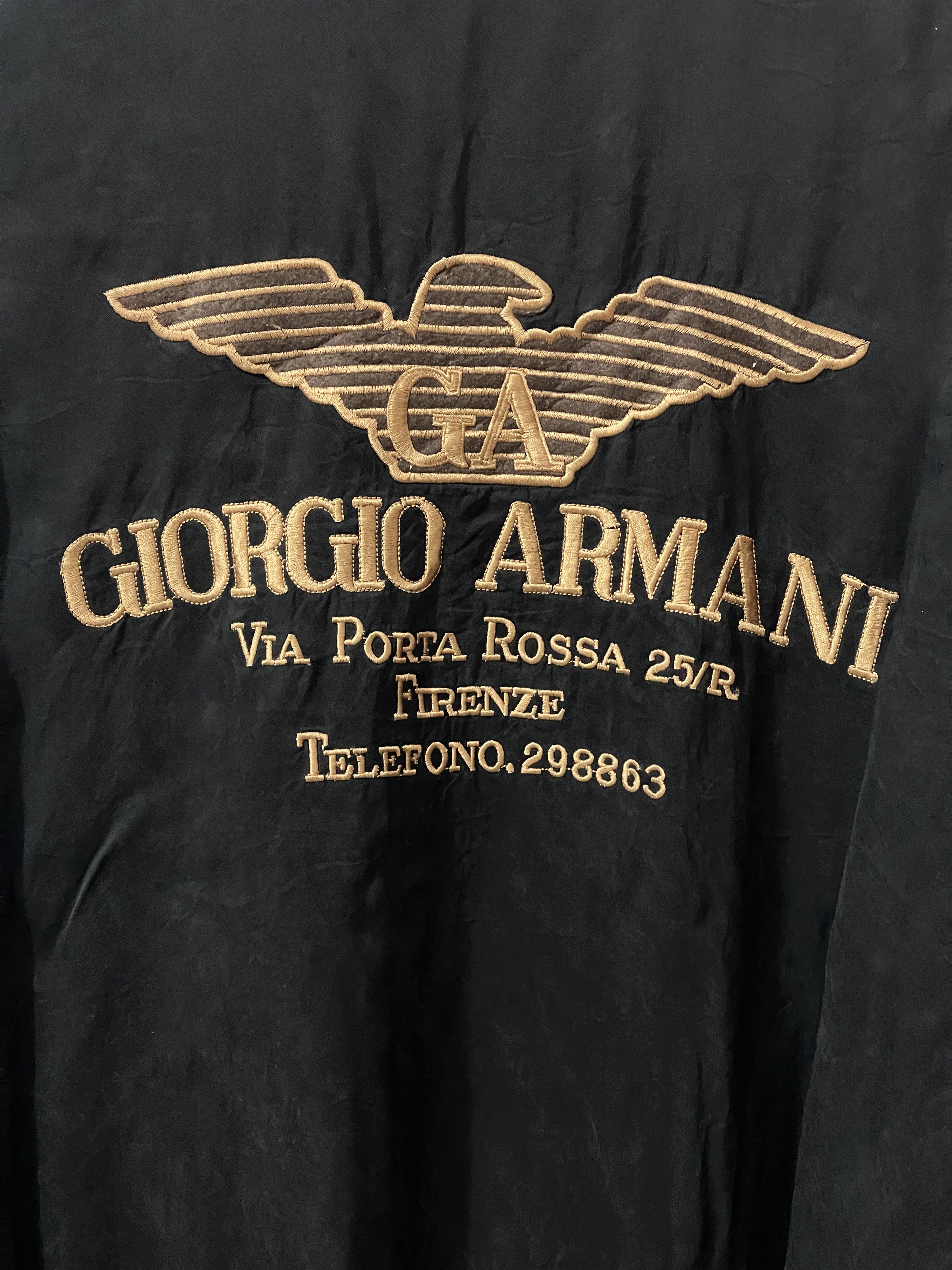 Vintage True Vintage Giorgio Armani Bomber Jacket Size US L / EU 52-54 / 3 - 2 Thumbnail