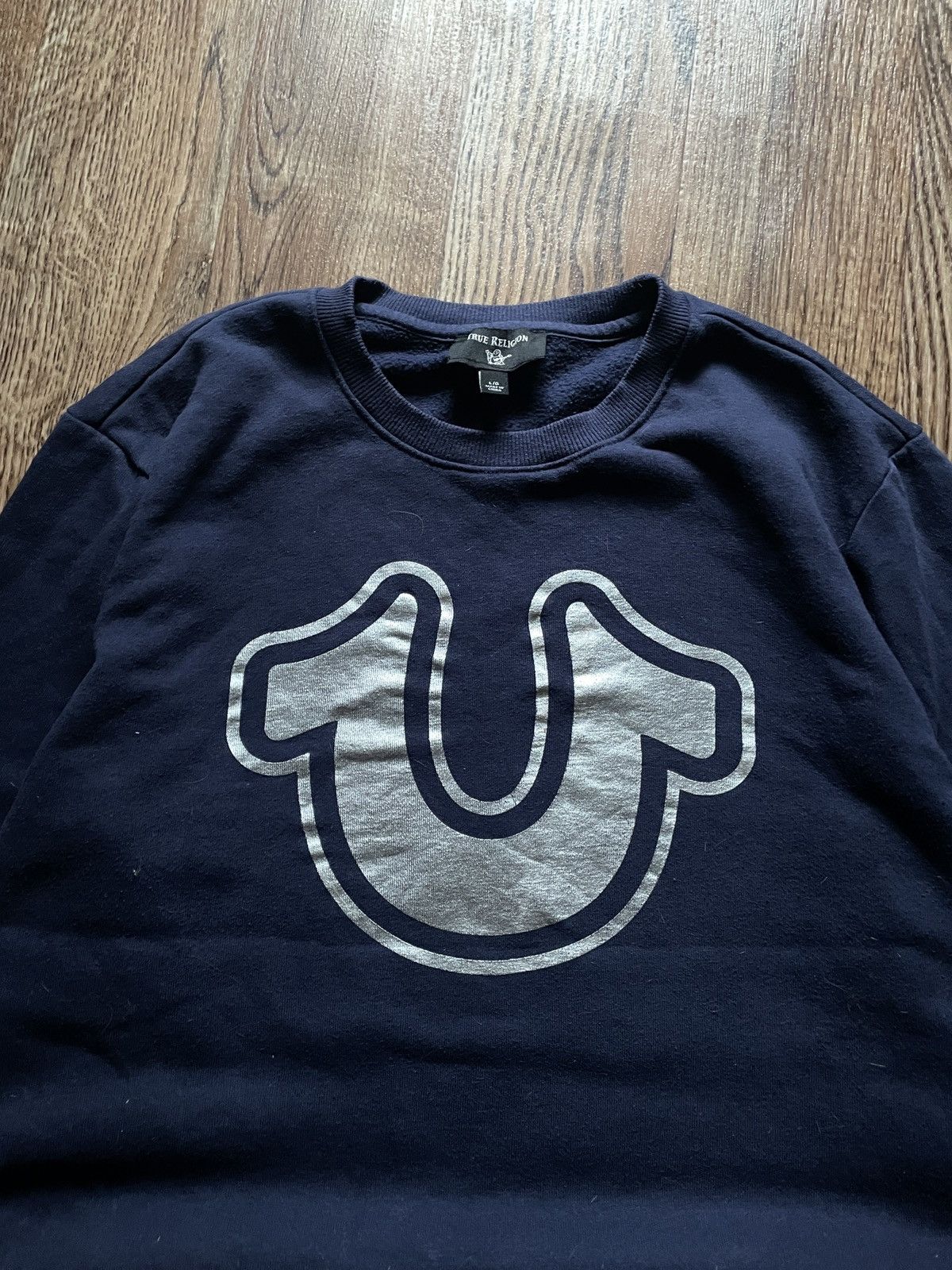 True Religion True Religion sweatshirt streetwear blue big logo large Size US L / EU 52-54 / 3 - 3 Thumbnail