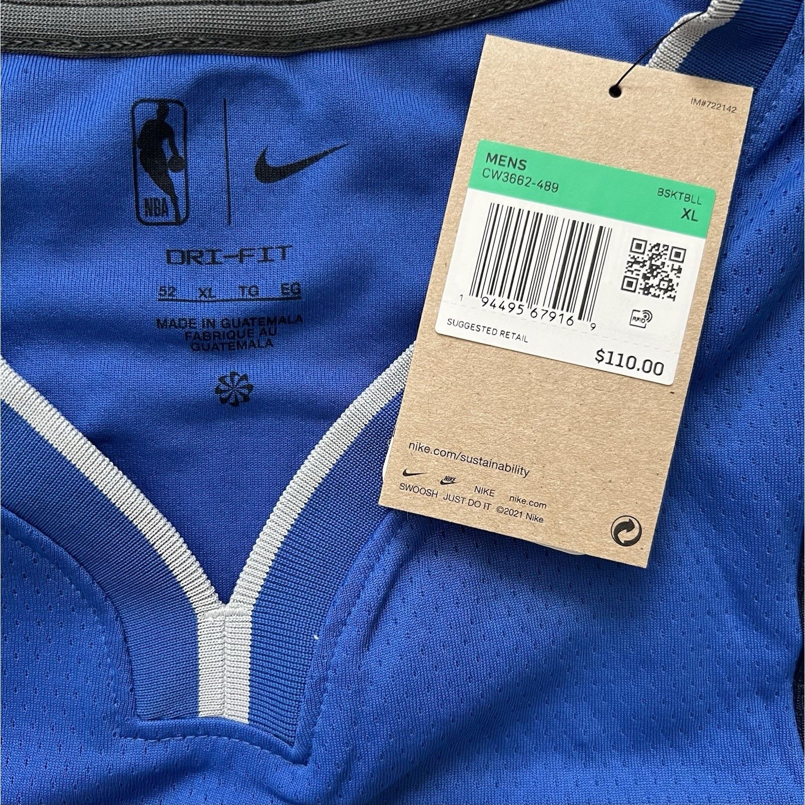 Nike Nike Dallas Mavericks Luka Doncic Swingman Jersey Size US XL / EU 56 / 4 - 5 Thumbnail