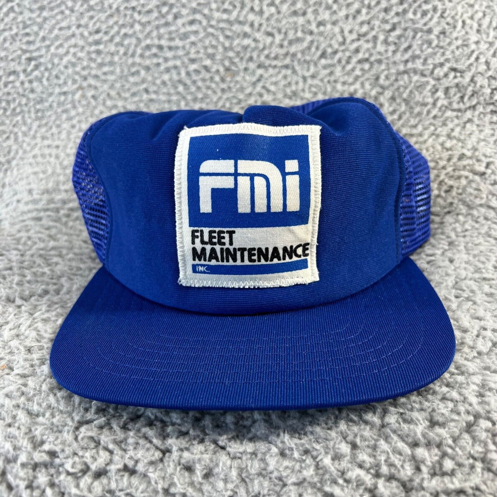 New Era Vintage New Era Fleet Maintenance Inc Trucker Snapback Hat ...