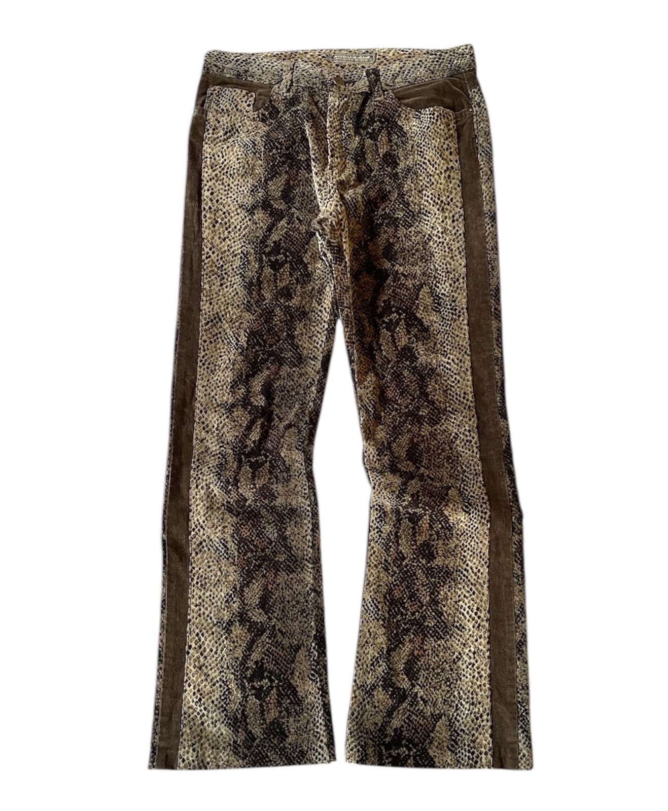 Hysteric Glamour Y2k Interflow snakeskin ifsixwasnine bootcut pants Size US 31 - 2 Thumbnail