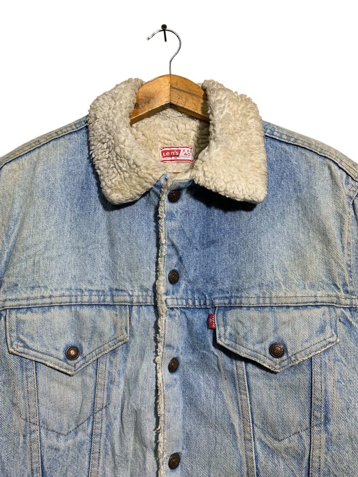 Levi's 🔥VTG LEVIS 80s SHERPA DENIM JACKETS TYPE 3 Size US M / EU 48-50 / 2 - 4 Thumbnail
