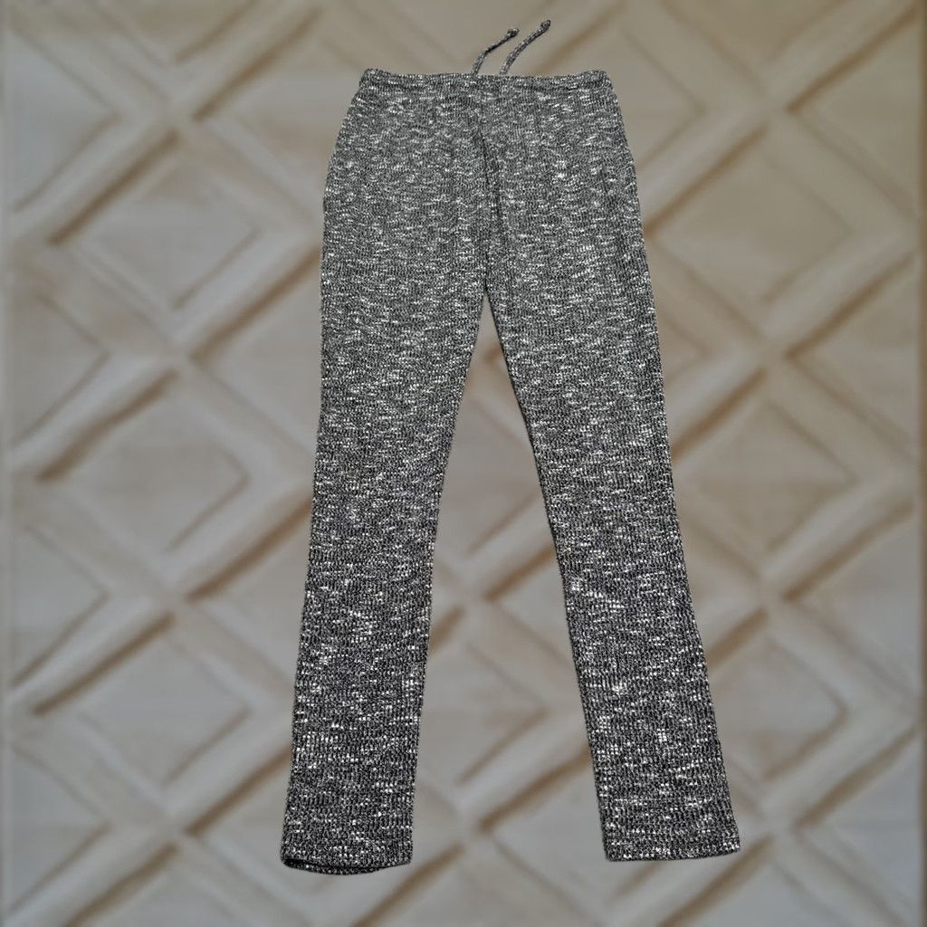 Gymshark Gymshark Leggings Womens Medium Marled Gray Slounge Ribbed Knit Activewear Sweatpants Size 32" / US 10 / IT 46 - 1 Thumbnail