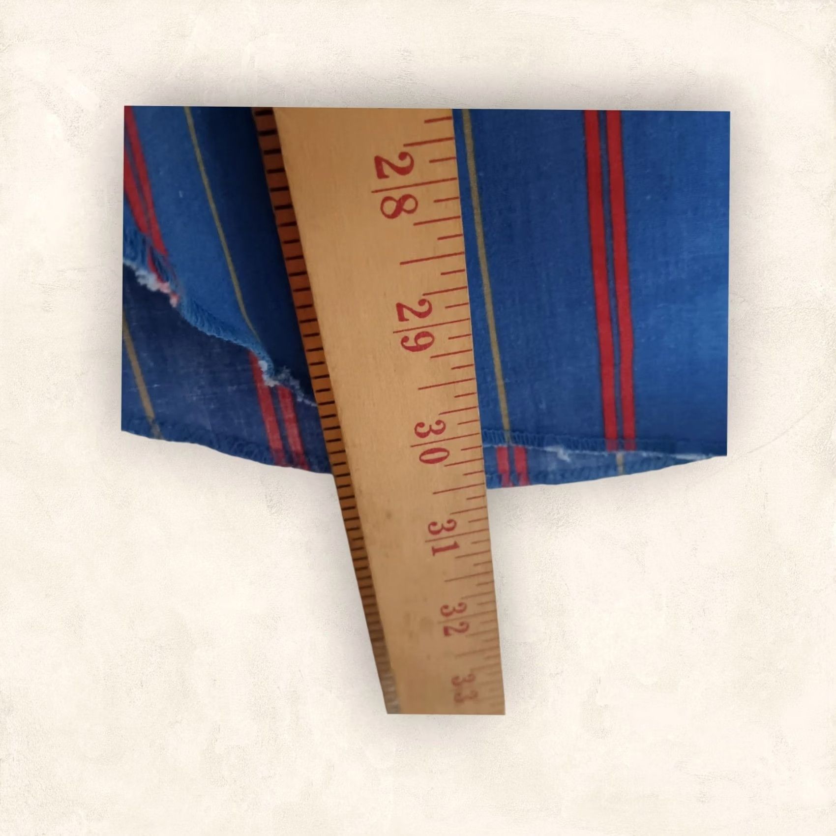 Vintage VINTAGE H Bar C Men’s Large Blue Stripe Red Button Longtail Western Shirt 16-35 Size US L / EU 52-54 / 3 - 7 Thumbnail