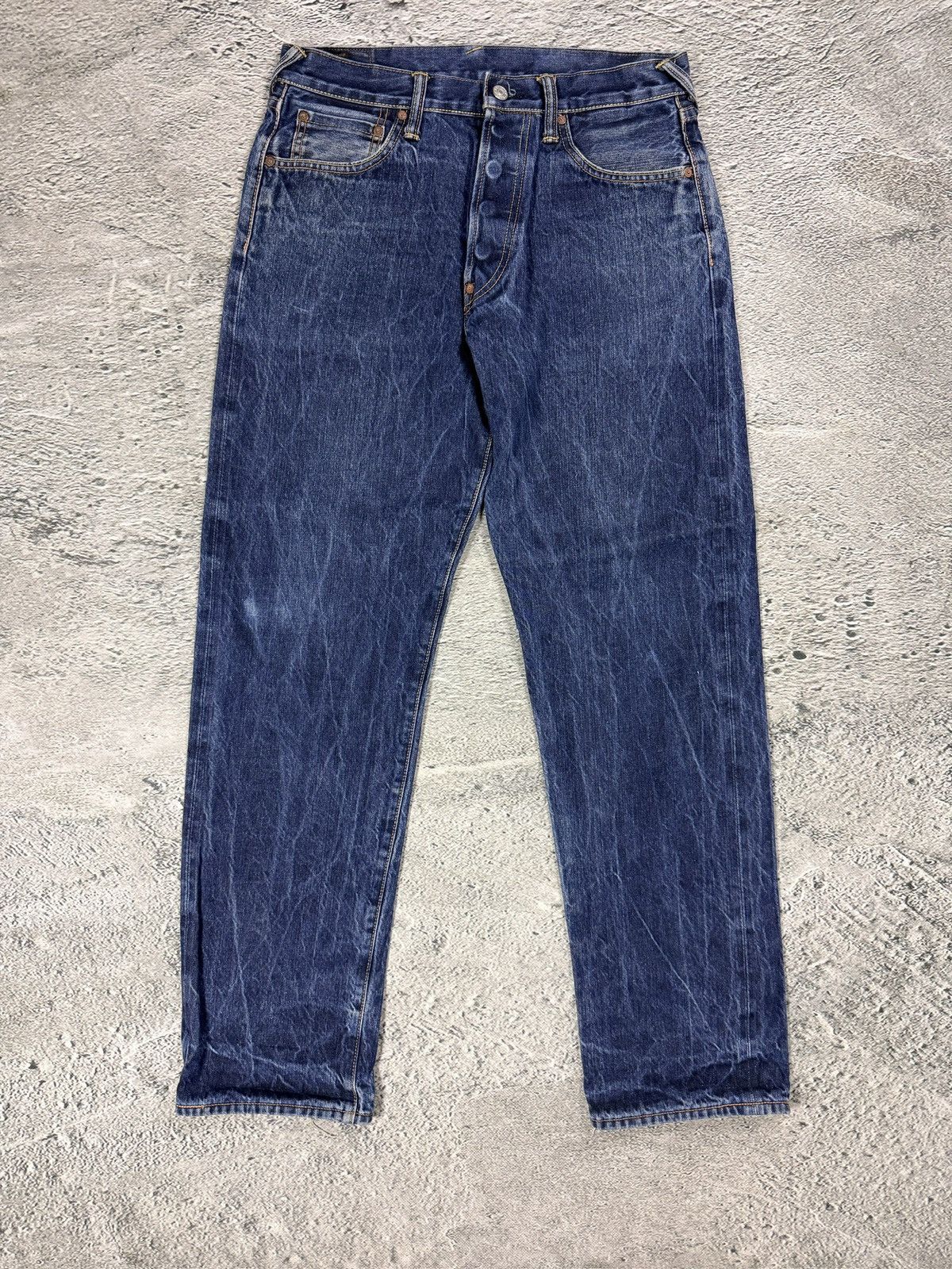 Evisu Evisu jeans daicock big logo black selvedge denim navy Size US 32 / EU 48 - 8 Thumbnail