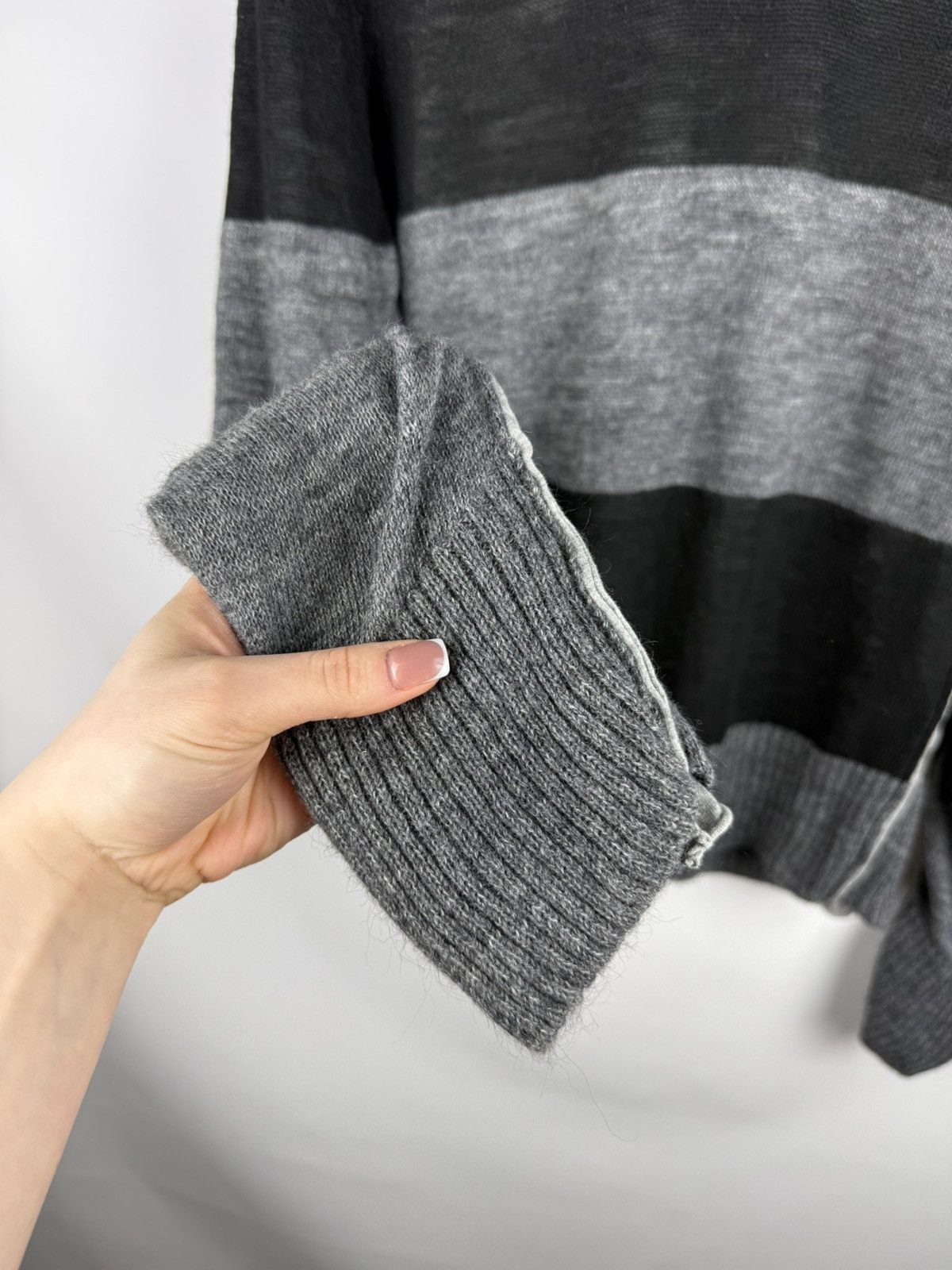Dolce & Gabbana Dolce & Gabbana Avant-garde Striped Wool Sweater Pullover Size US M / EU 48-50 / 2 - 9 Thumbnail