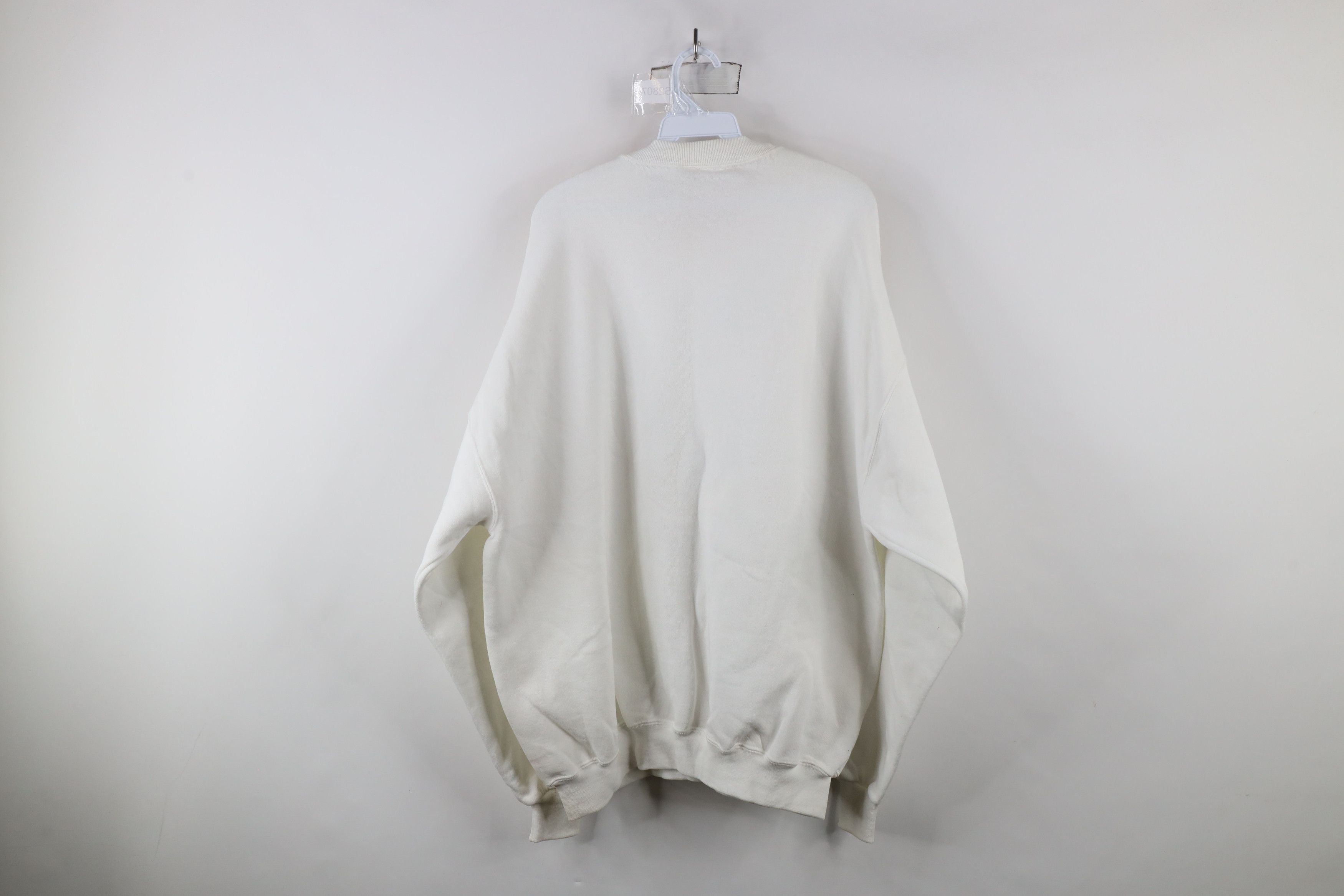 Vintage Vintage 90s Streetwear Heavyweight Crewneck Sweatshirt White Size ONE SIZE - 9 Thumbnail