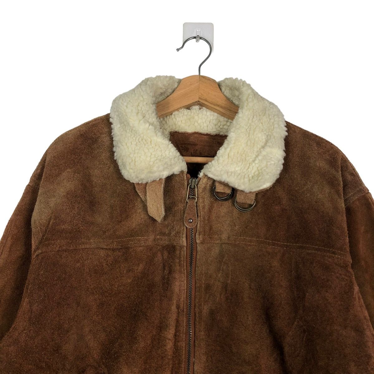 Japanese Brand 🔥90’s Vintage Biker Leather Jacket Muy Bill Mink Fur Lining Size US M / EU 48-50 / 2 - 2 Thumbnail