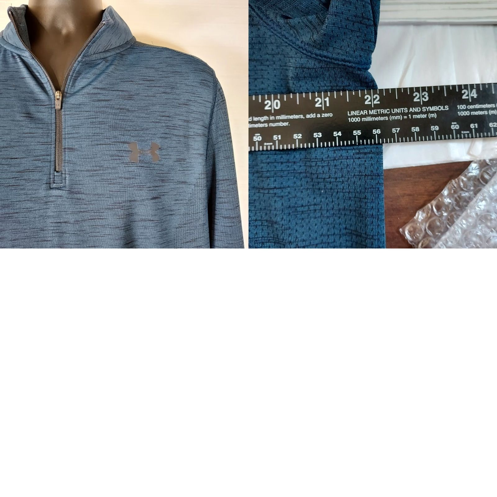 Under Armour Under Armour Heat Gear Mens XL Pullover Shirt Blue 1/4 Zip Loose Fit Activewear Pullover Top Shirt Mens XL Blue Logo 1/4 Zip Under Armour Heat Gear Size US XL / EU 56 / 4 - 8 Thumbnail