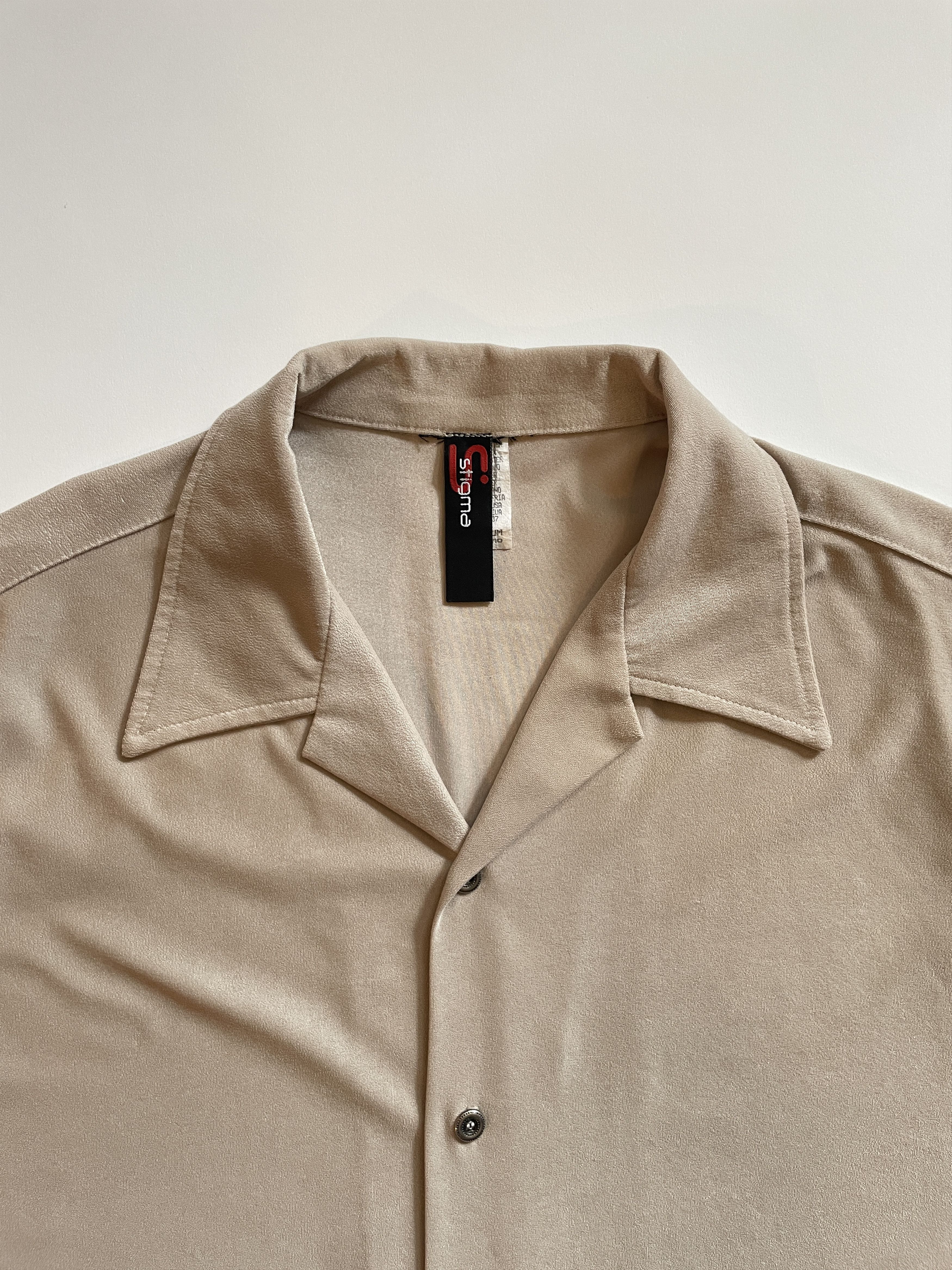 Vintage 1990s Y2K Stigma Camp Collar Charlie Sheen Skate Shirt Size US M / EU 48-50 / 2 - 2 Thumbnail