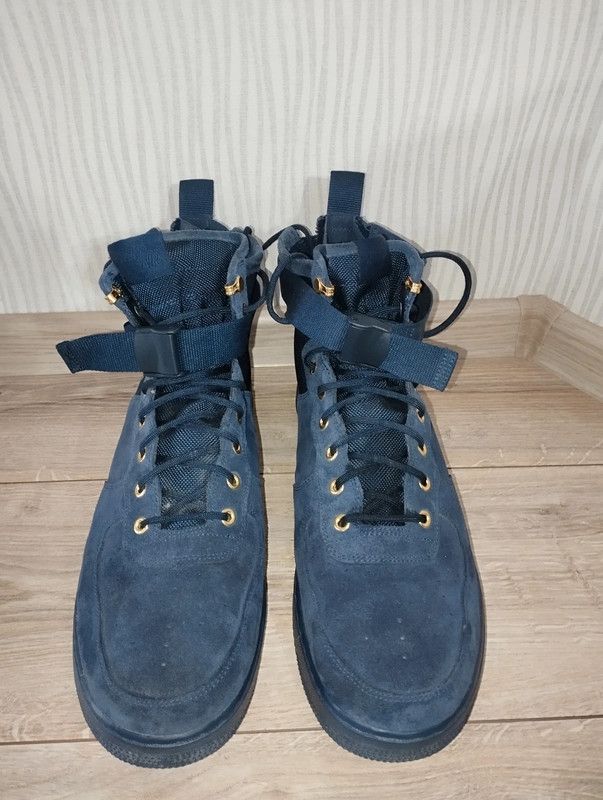Nike Nike SF Air Force 1 Mid Obsidian Metalic Gold size 49,5 Size US 15 / EU 48 - 4 Thumbnail