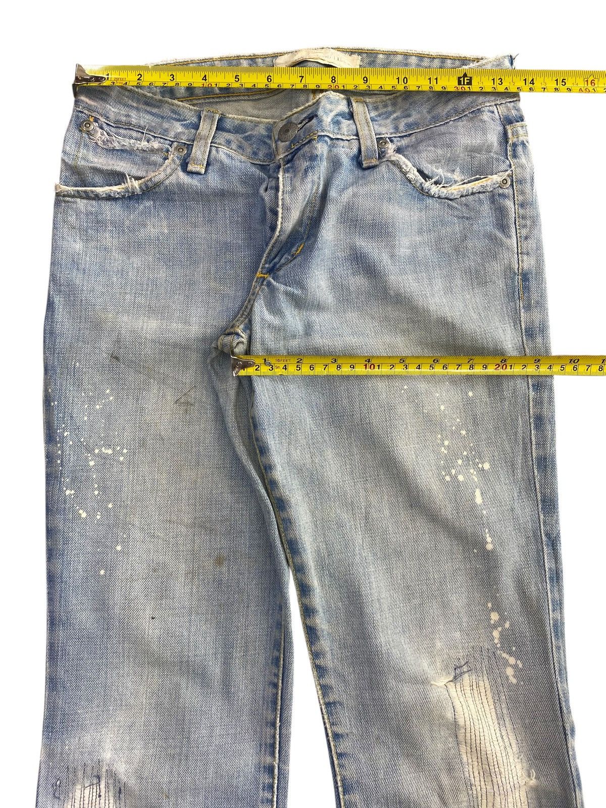 Paper Denim & Cloth Paperdenim & Cloth Faded Wash Ripped Style Flare Jeans Size US 27 - 5 Thumbnail