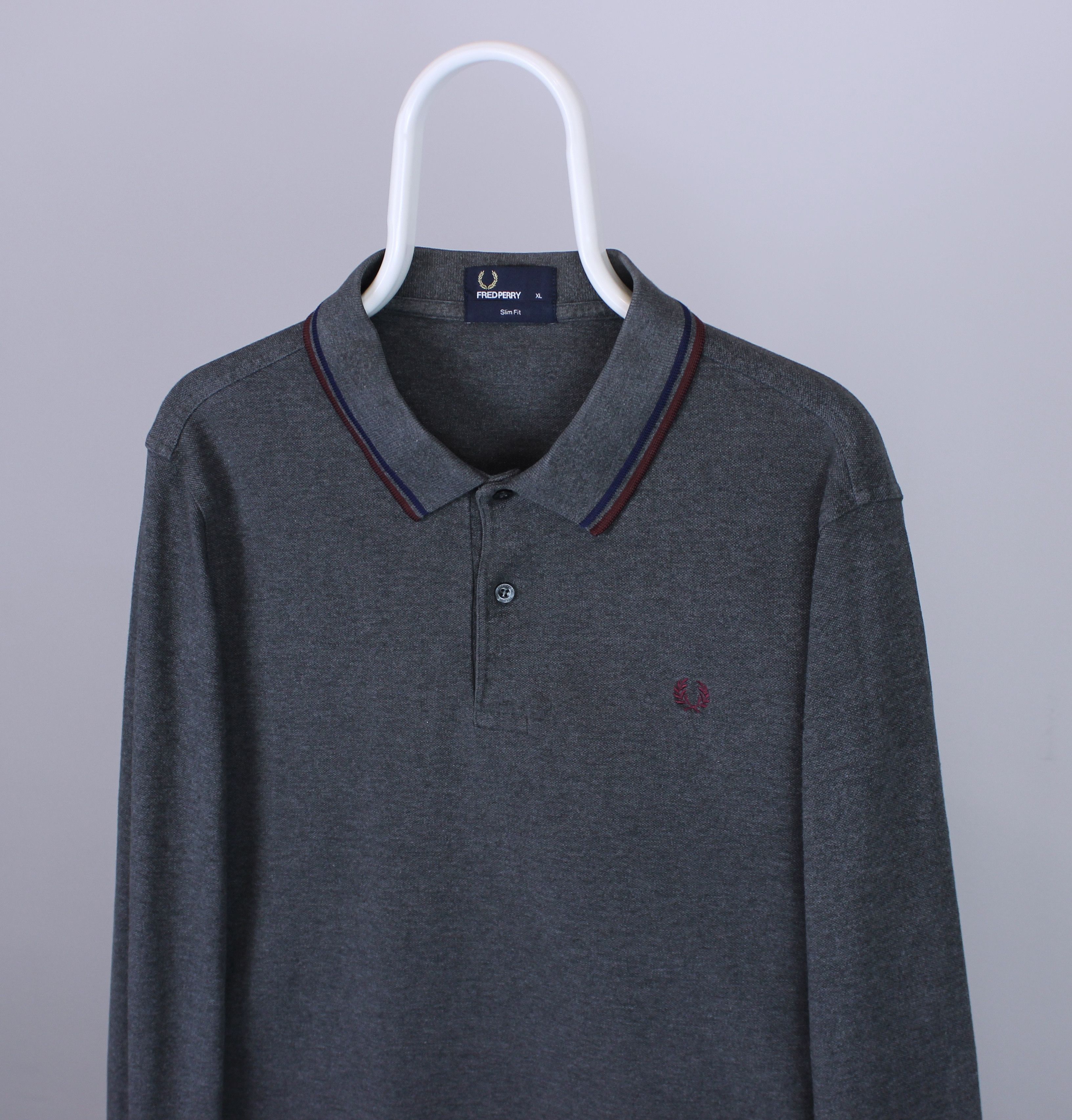 Fred Perry Fred Perry long sleeve cotton jumper L XL gray Size US XL / EU 56 / 4 - 1 Thumbnail