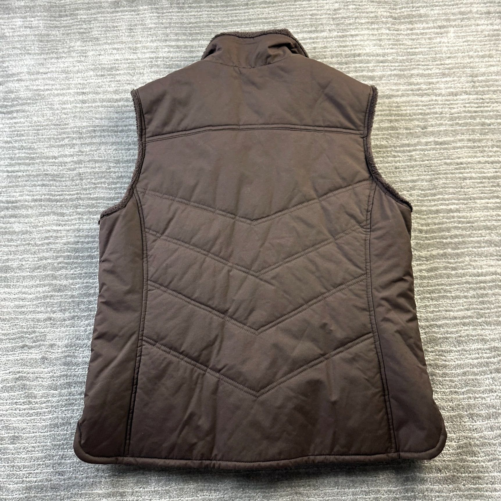 Nike ACG VINTAGE Nike ACG Vest Womens Large Brown Full Zip Sherpa Collar Y2K Size L / US 10 / IT 46 - 6 Thumbnail