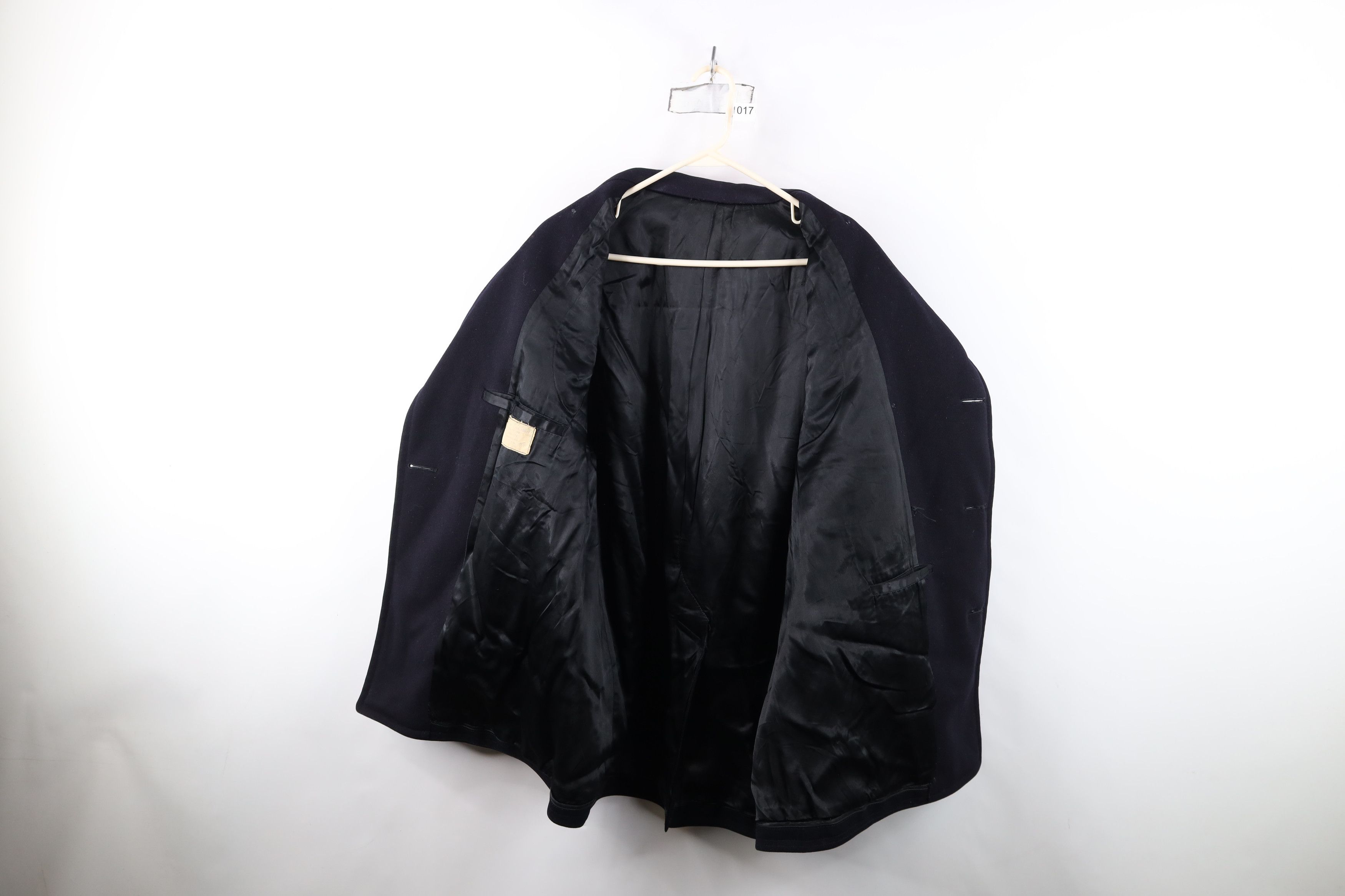 Vintage Vintage 50s USGI US Navy Kersey Wool Peacoat Jacket Blue USA Size US XXL / EU 58 / 5 - 10 Thumbnail
